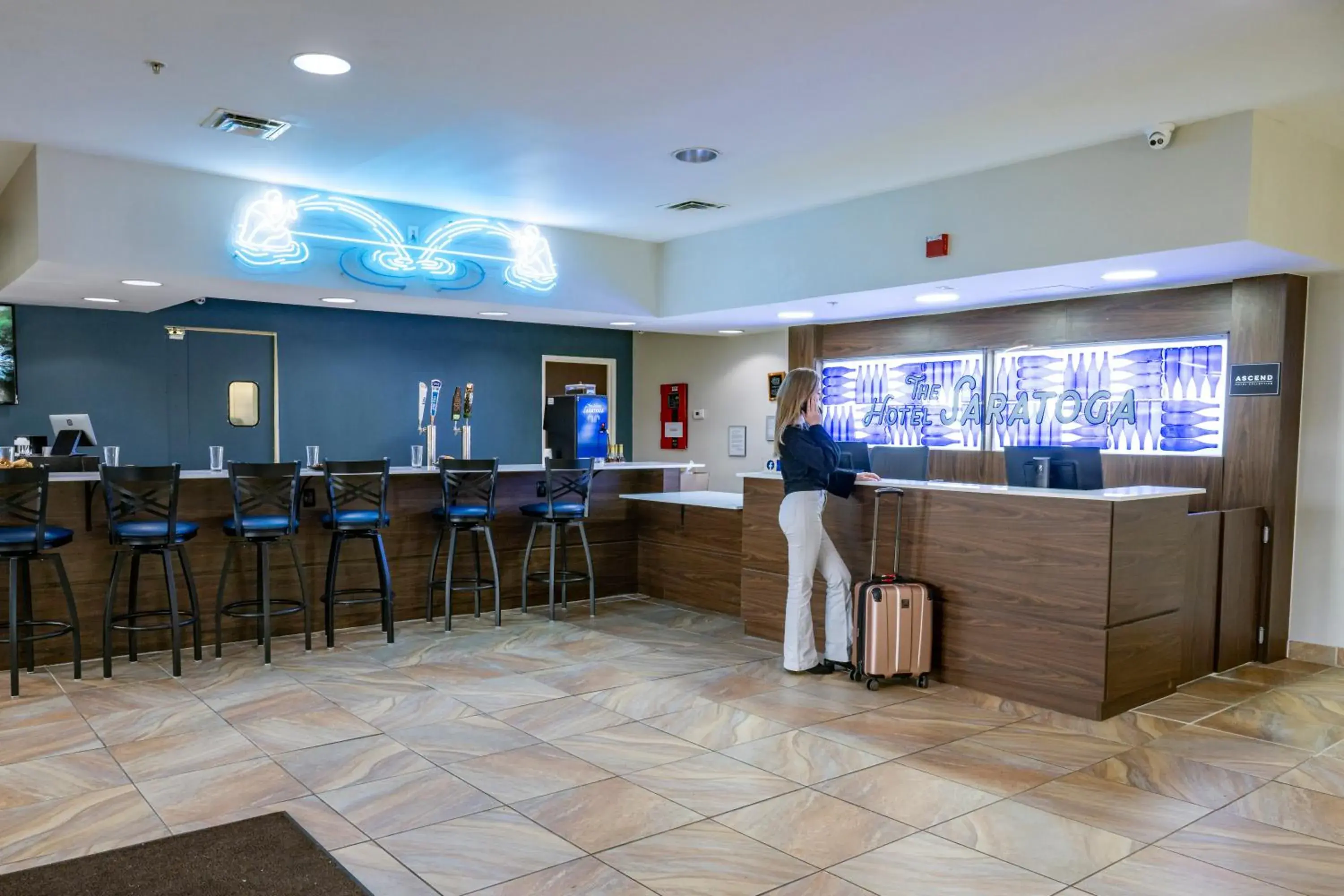 Lobby or reception in The Hotel Saratoga, an Ascend Collection Hotel Lobby or reception in The Hotel Saratoga, an Ascend Collection Hotel