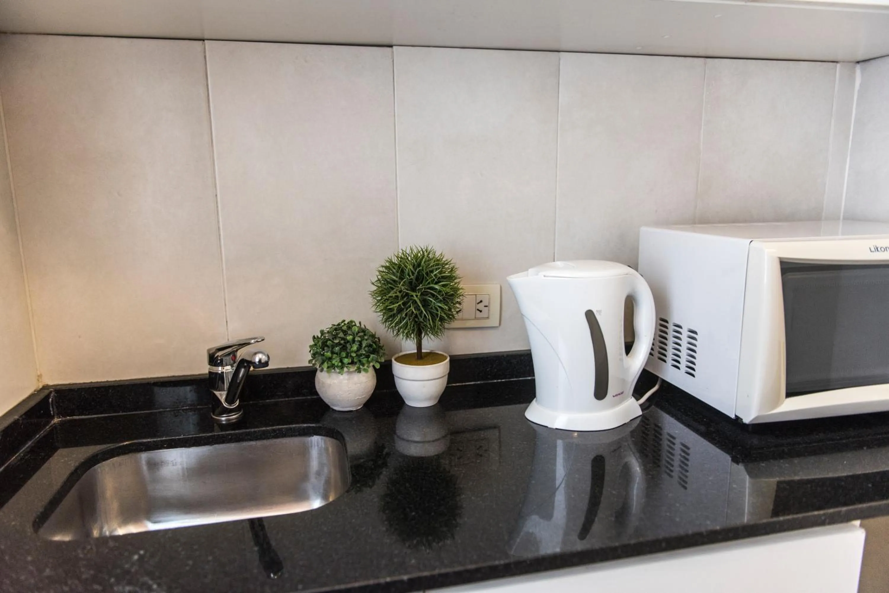 kitchen in Novum Suites