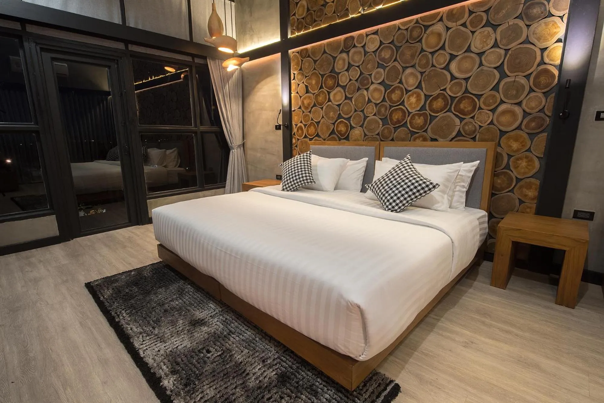 Bed in Vino Neste Private Pool Villas