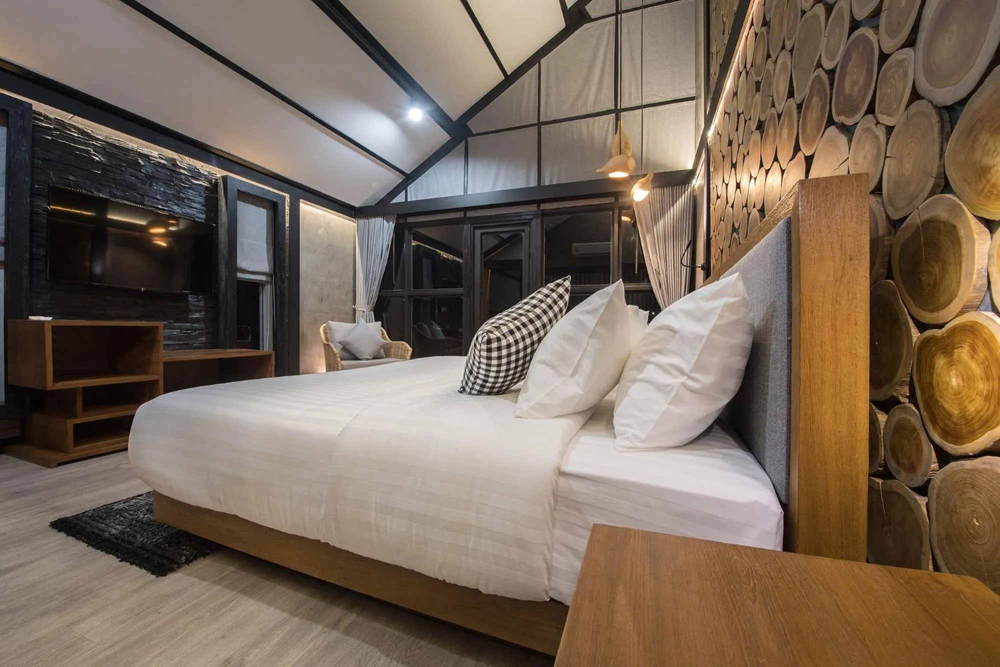 Bed in Vino Neste Private Pool Villas