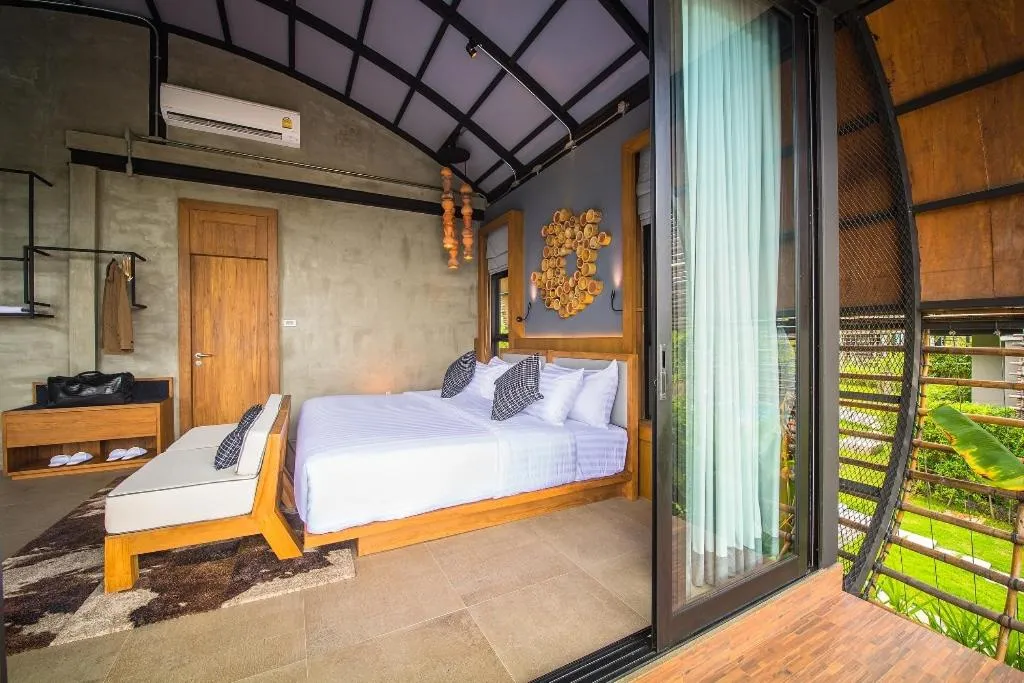 Bed in Vino Neste Private Pool Villas