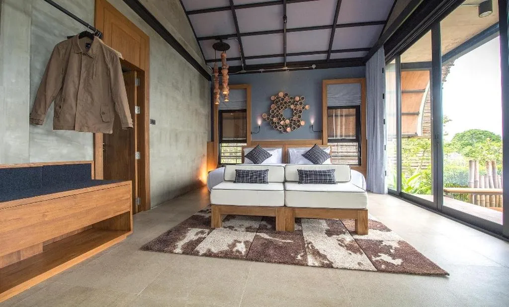 Bed in Vino Neste Private Pool Villas