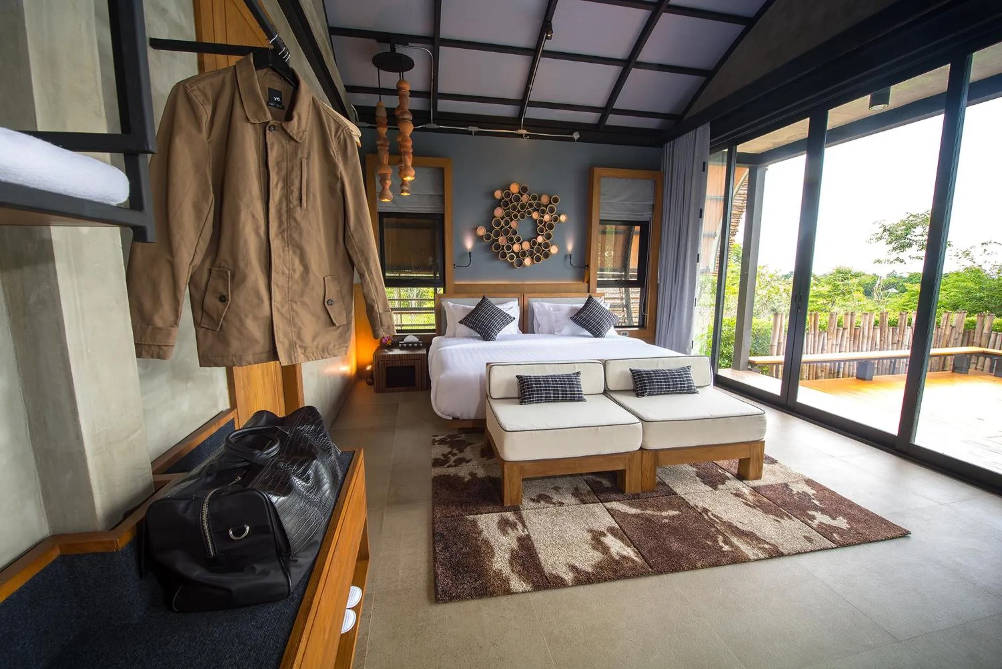 Bed in Vino Neste Private Pool Villas