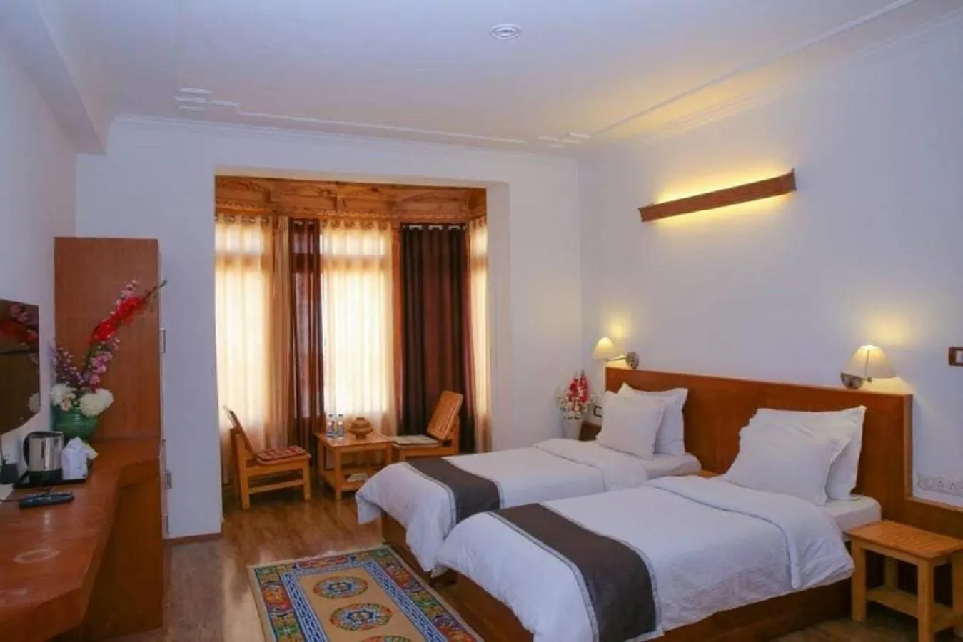 View (from property/room), Bed in Himalayan Retreat-Karzoo