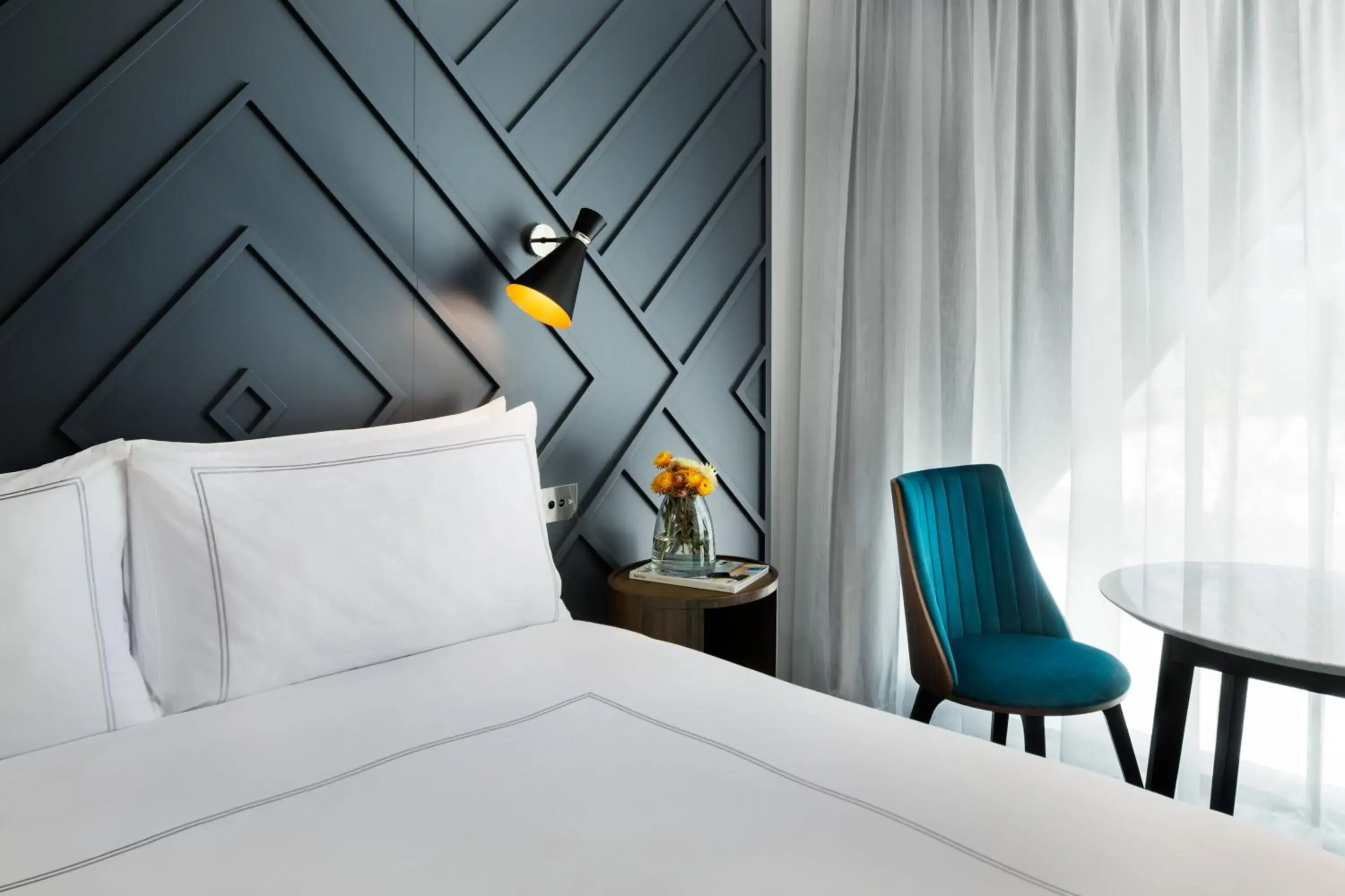 Bed in West Hotel Sydney, Curio Collection by Hilton Bed in West Hotel Sydney, Curio Collection by Hilton