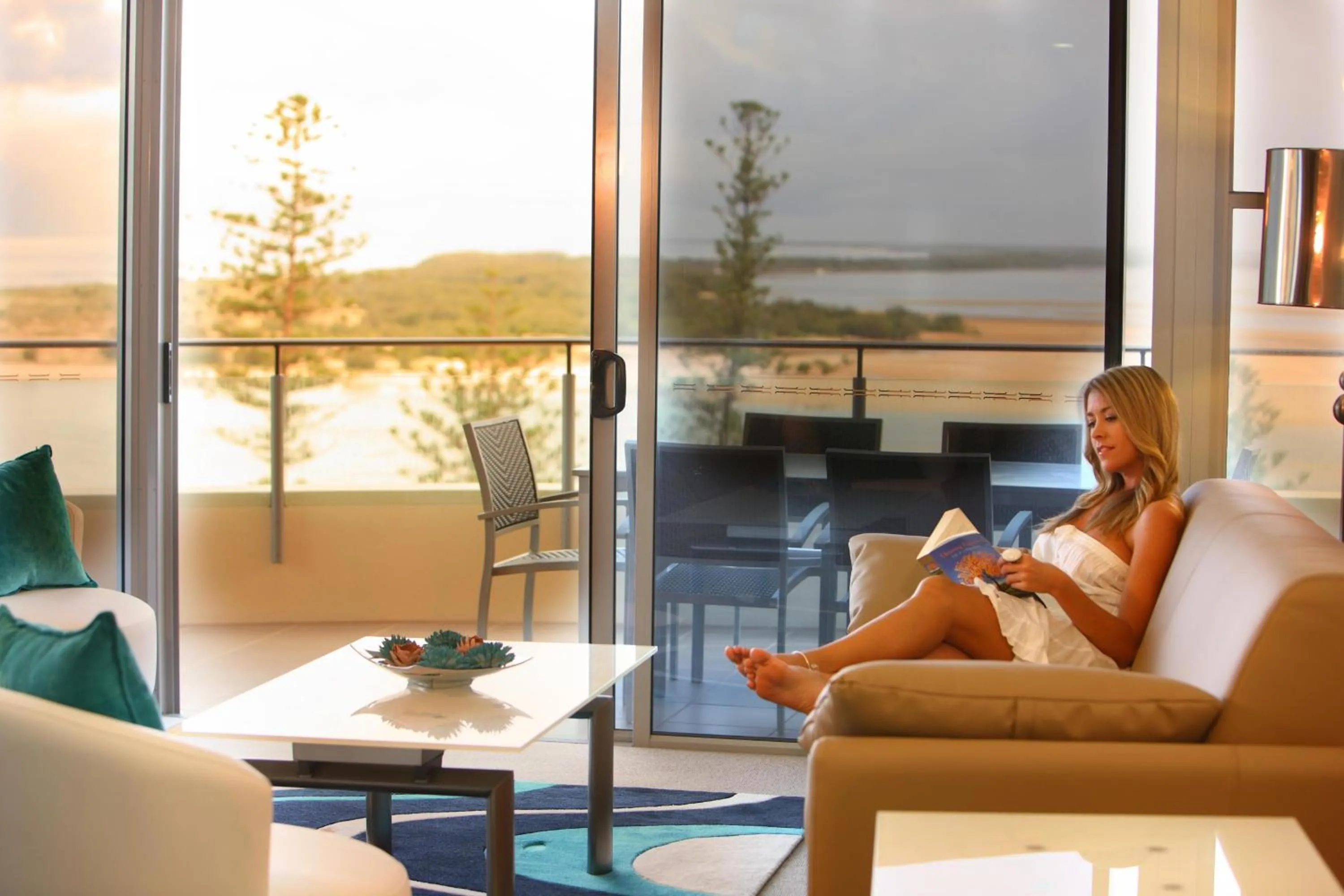 Seating area in Monaco Caloundra