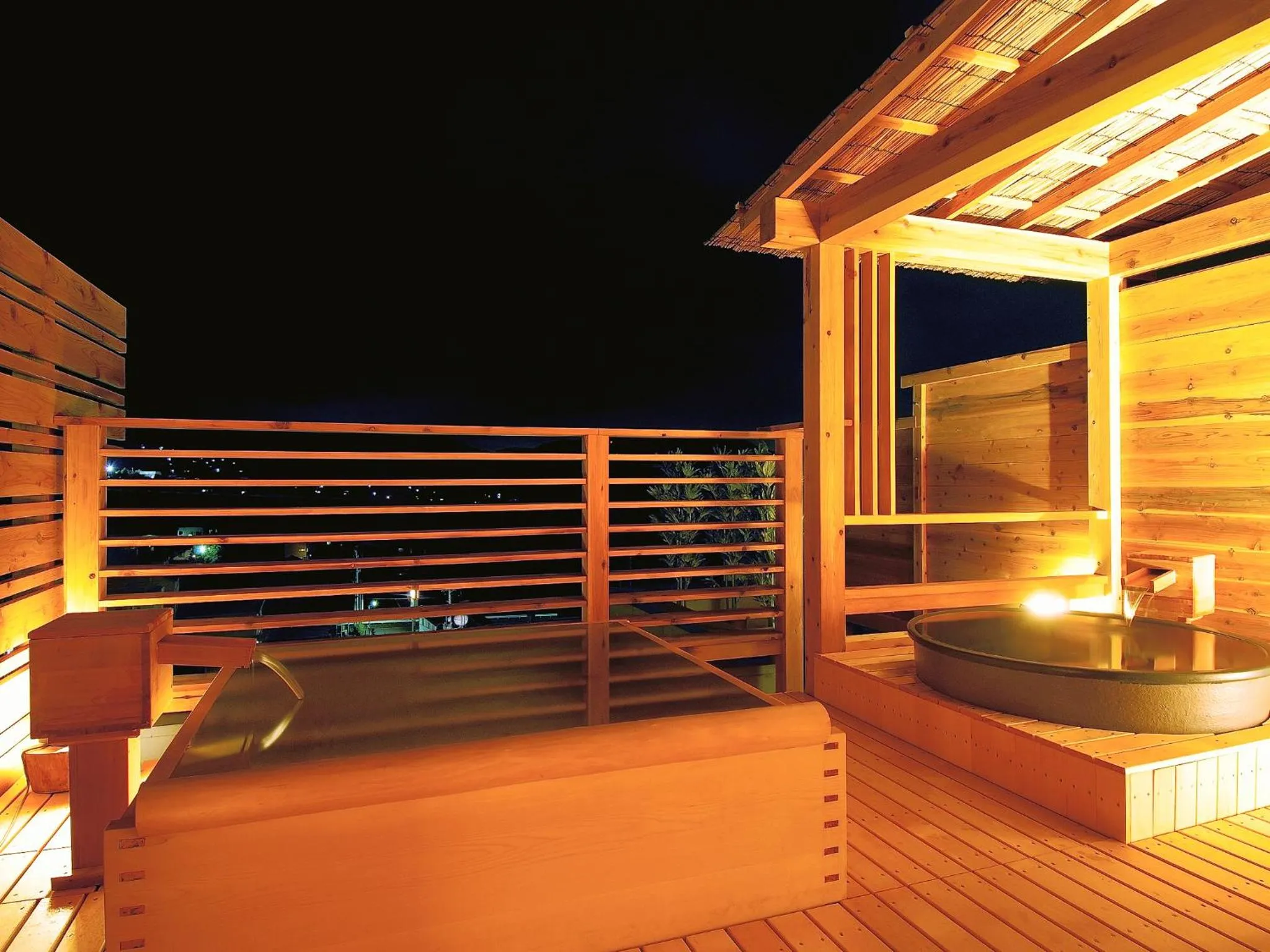 Hot Spring Bath in Hotel Tsubakino