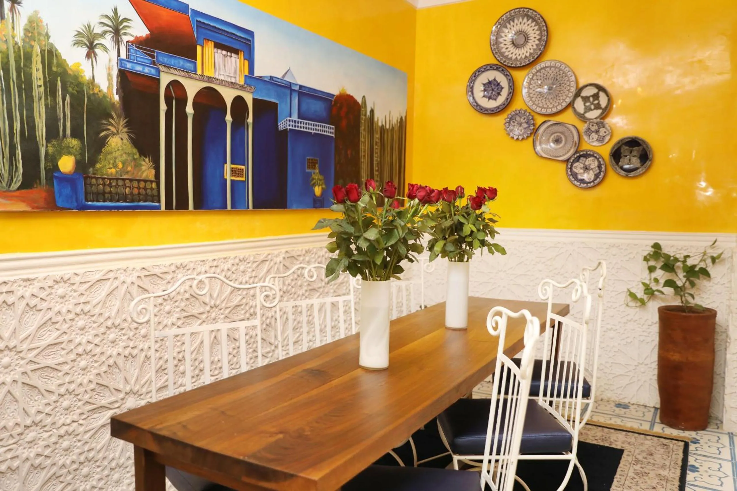 Dining area in Riad Heklek