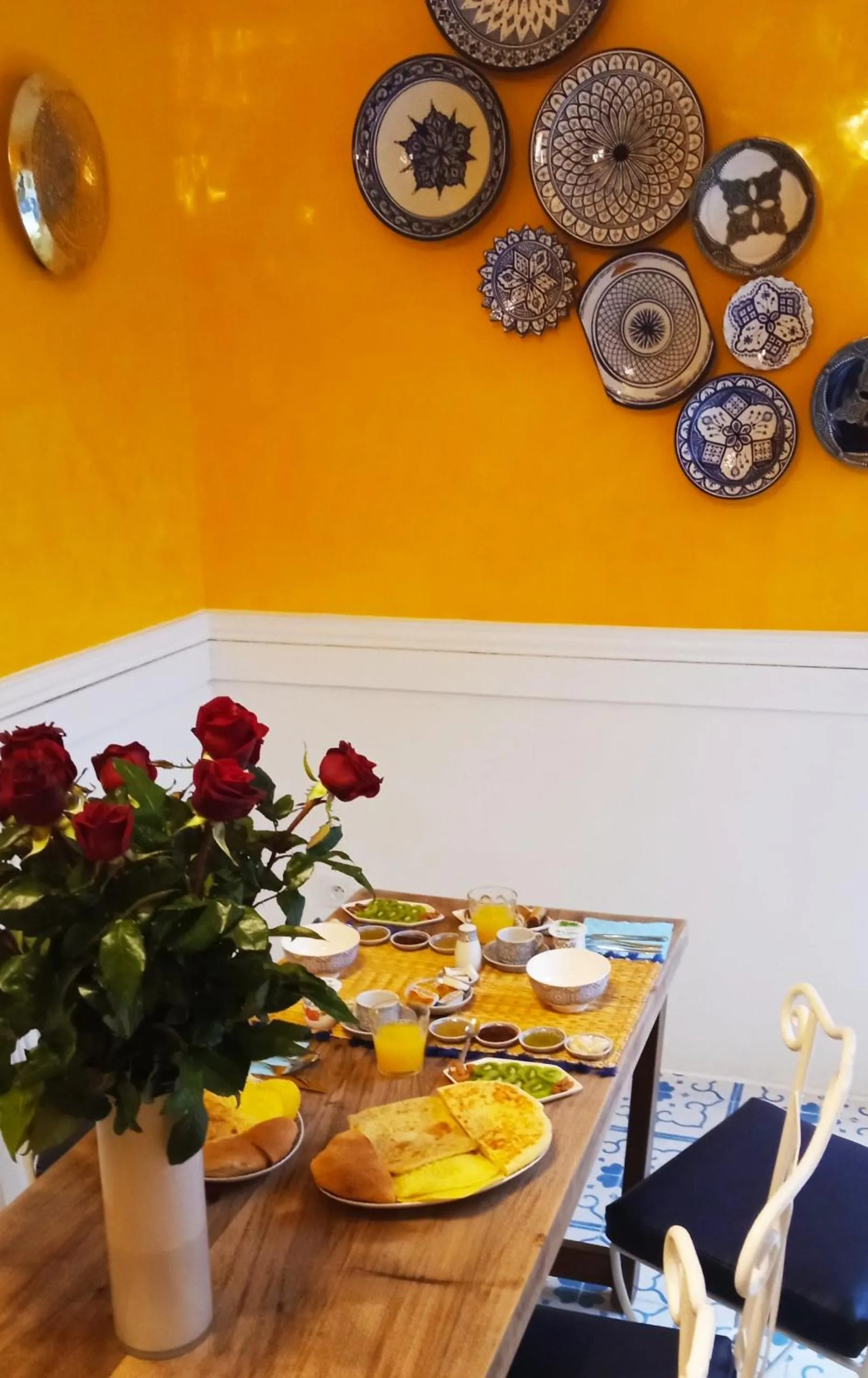 Dining area in Riad Heklek