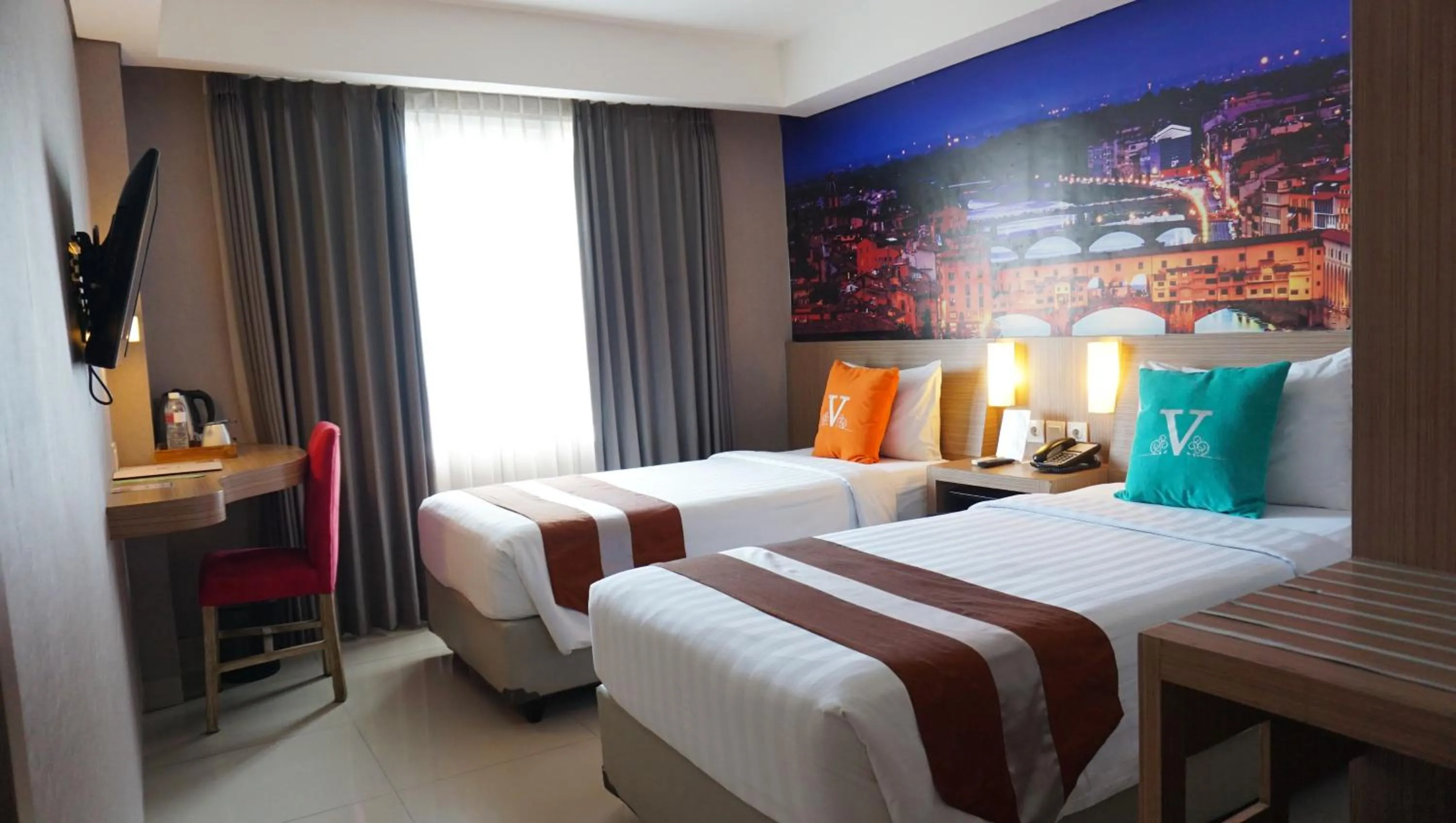 Bed in The Vasini Hotel