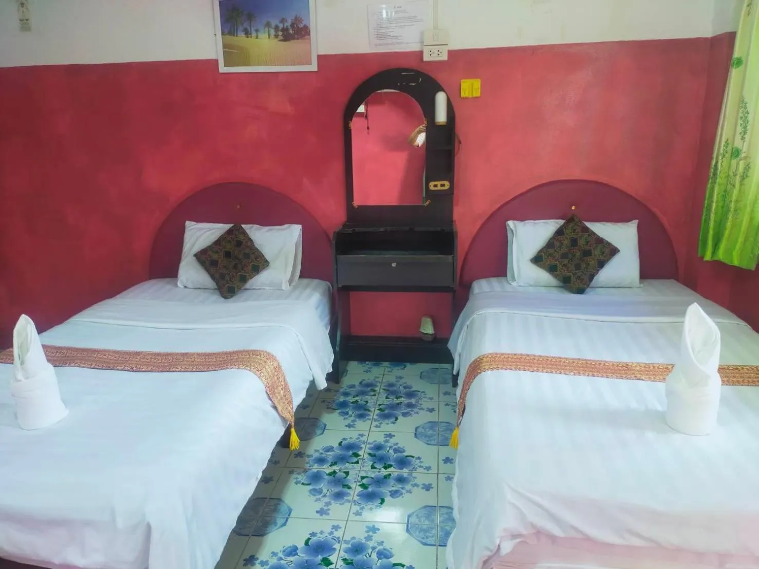 Bed in Sabaydee House at Pai