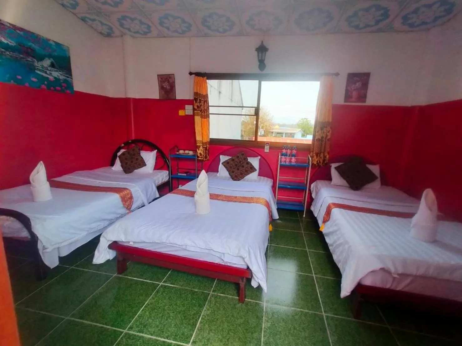 Bed in Sabaydee House at Pai