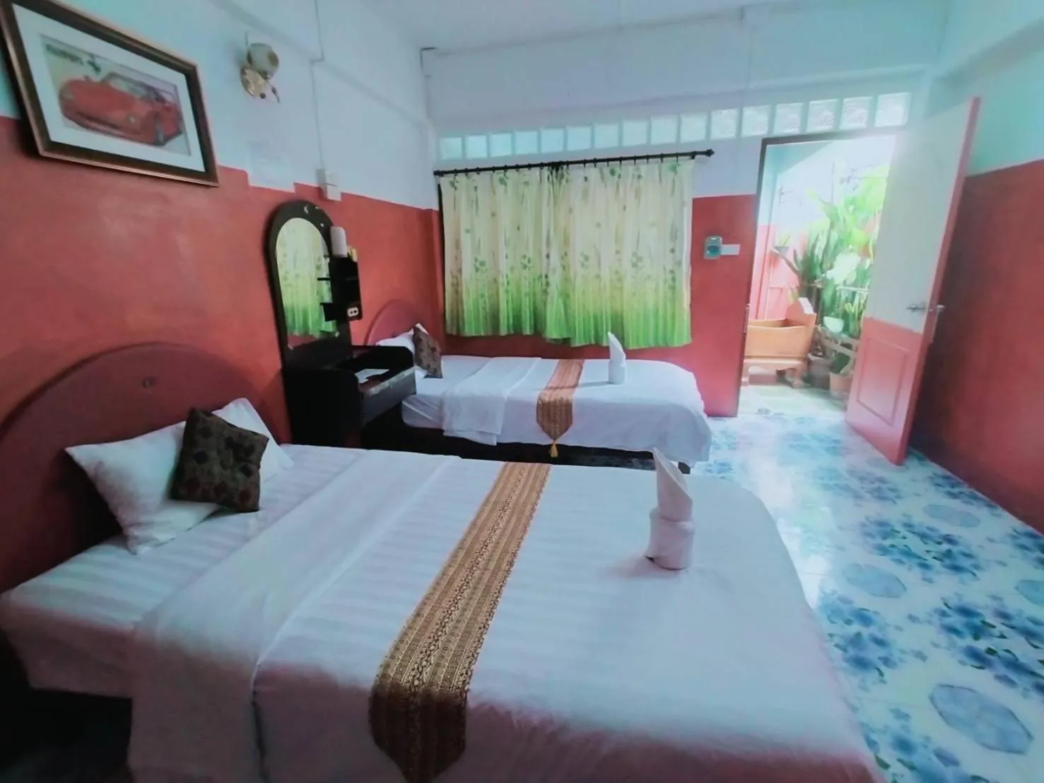Bed in Sabaydee House at Pai