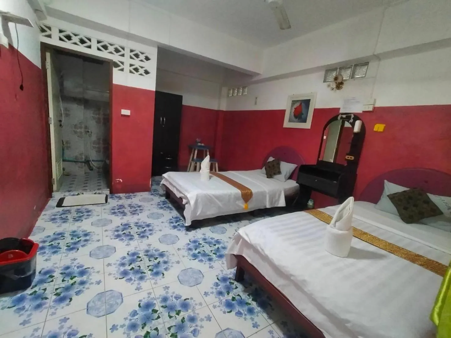 Bed in Sabaydee House at Pai