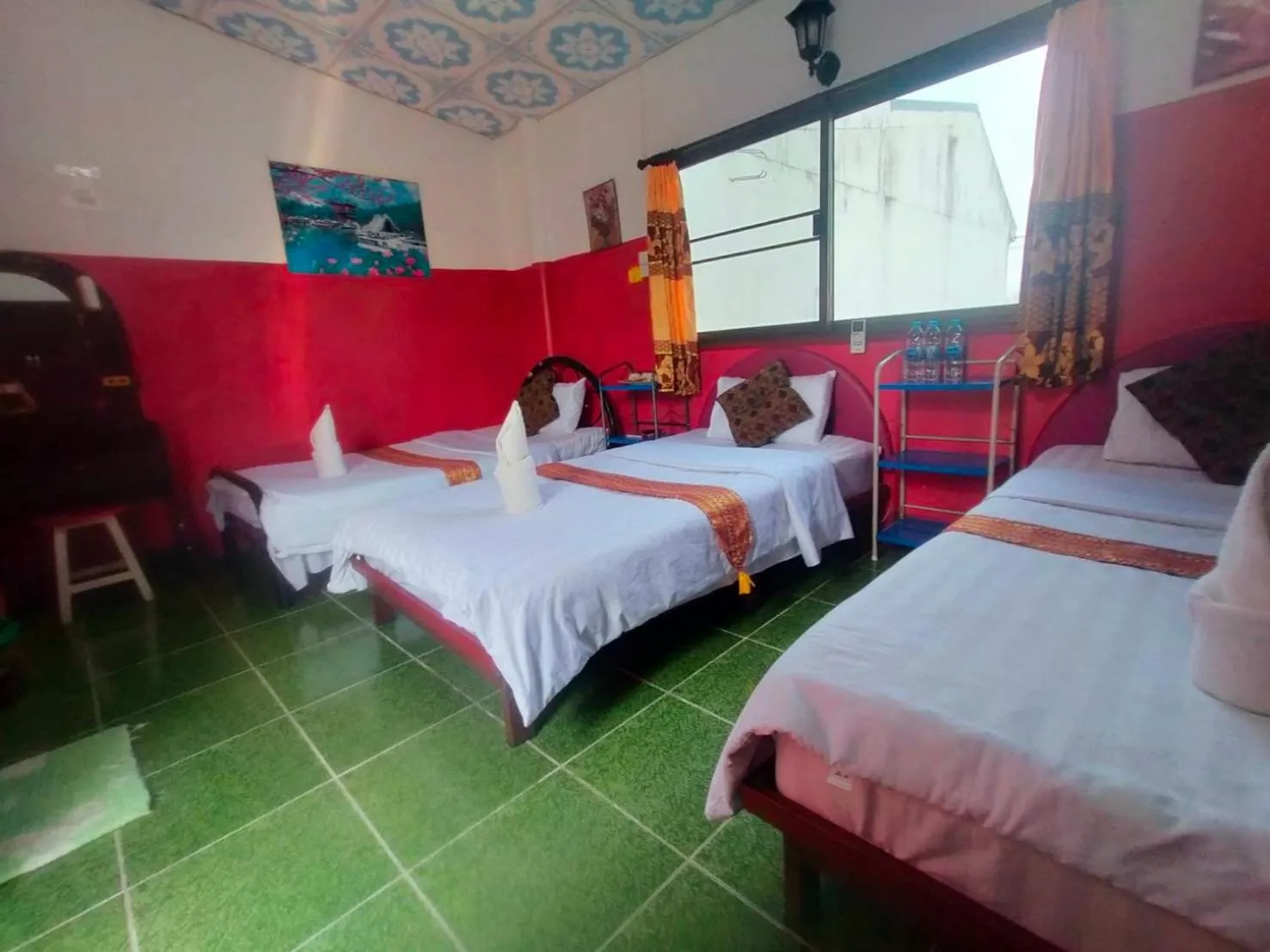 Bed in Sabaydee House at Pai
