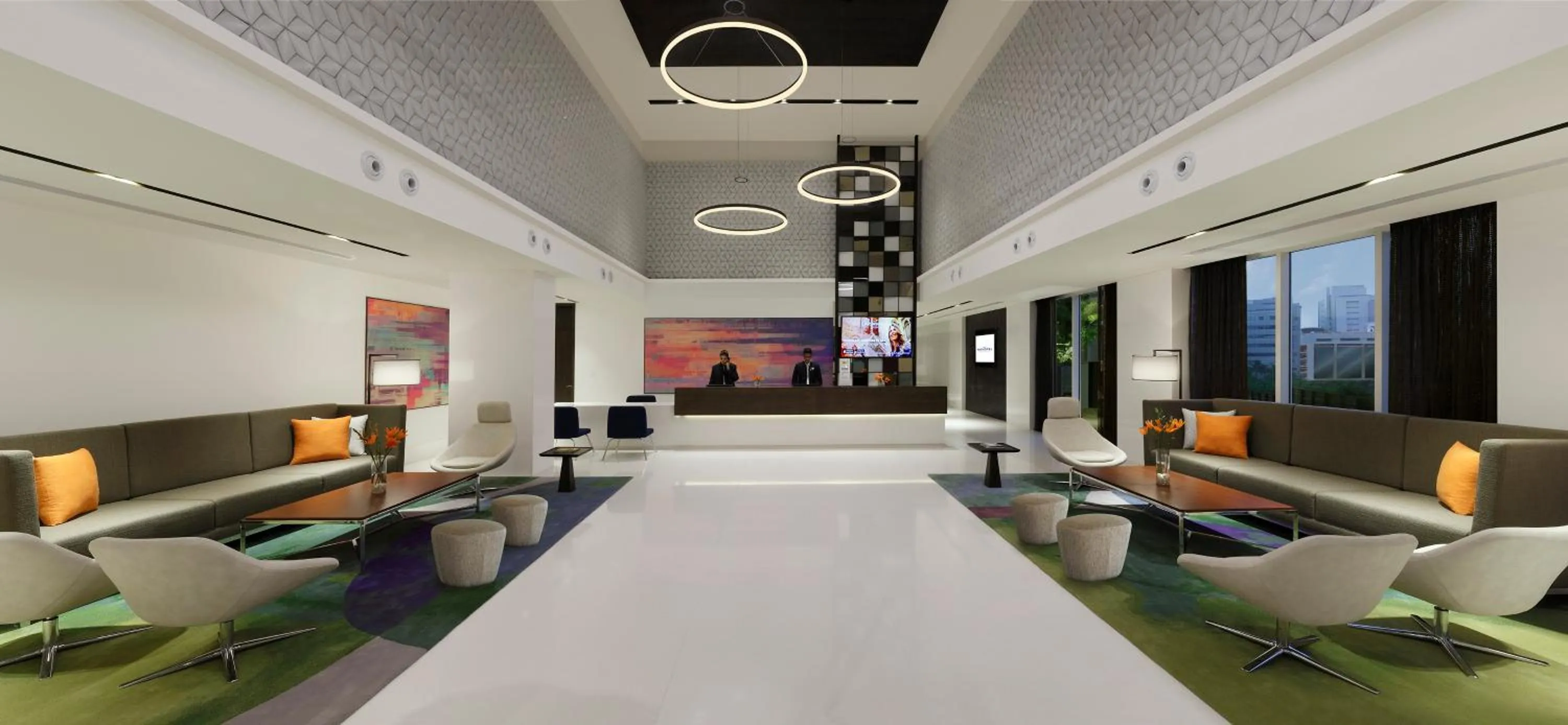 Lobby or reception in Novotel Kochi Infopark