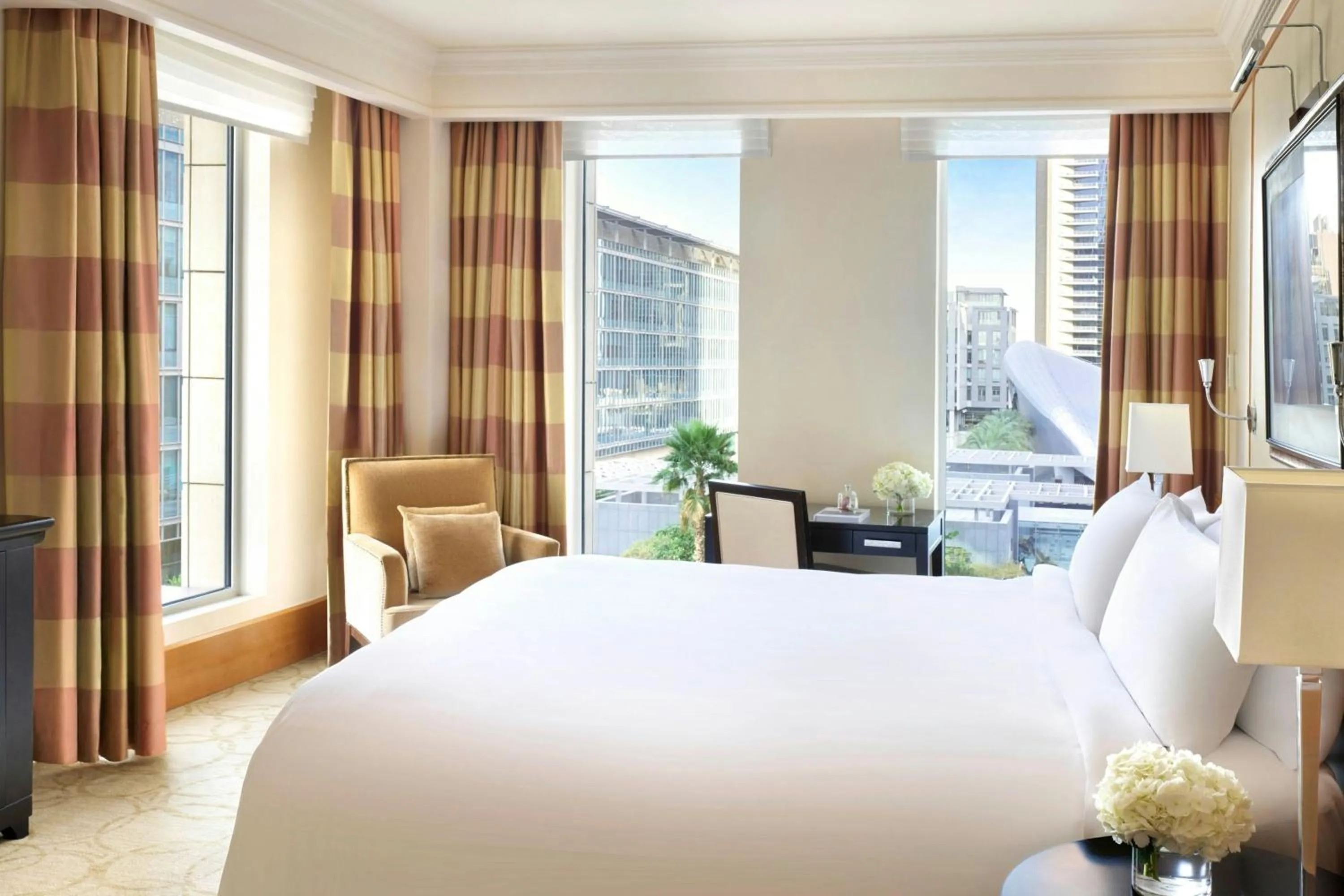 Bedroom, Bed in Ritz Carlton DIFC Downtown Dubai