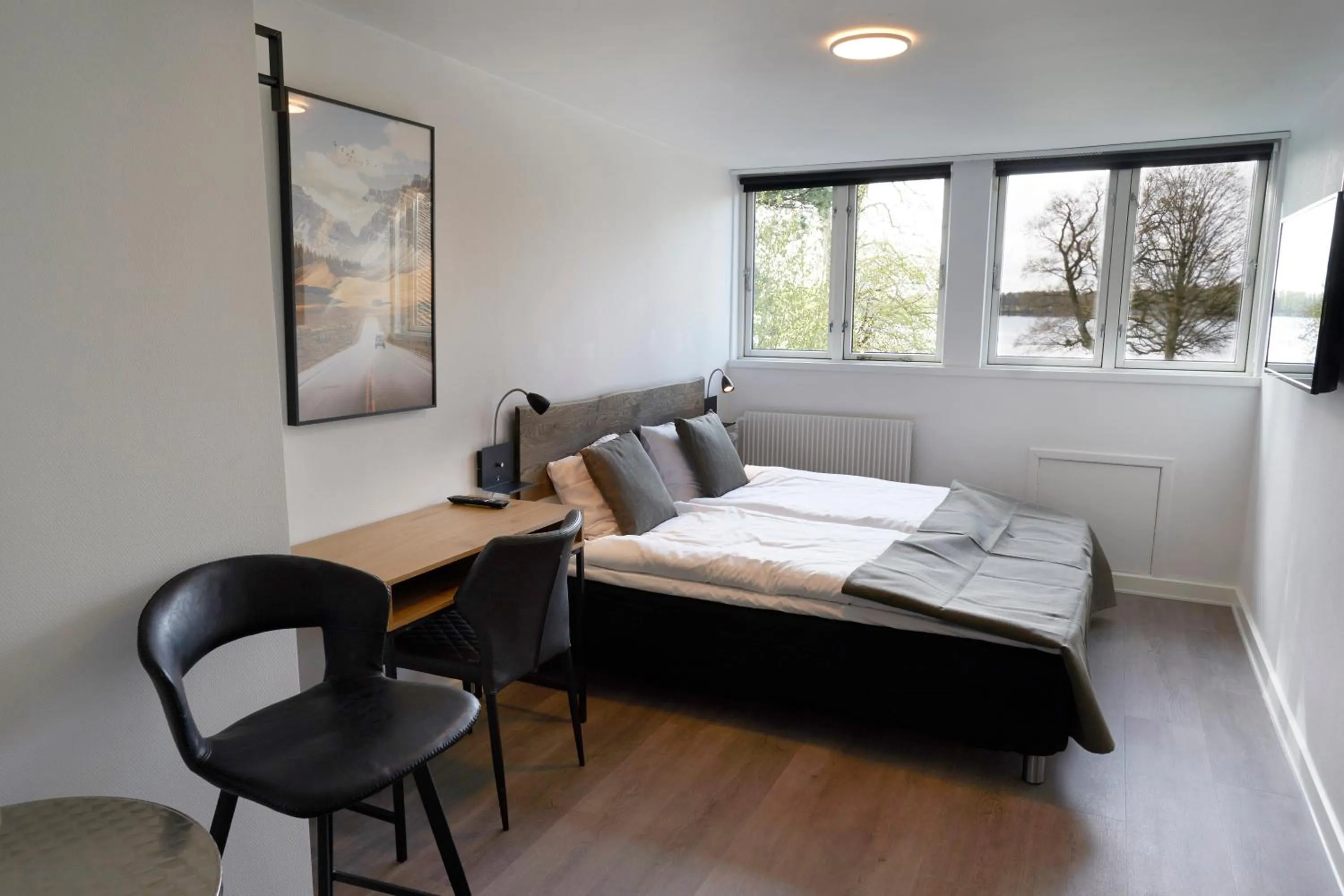 Bed in Hotel Skanderborghus