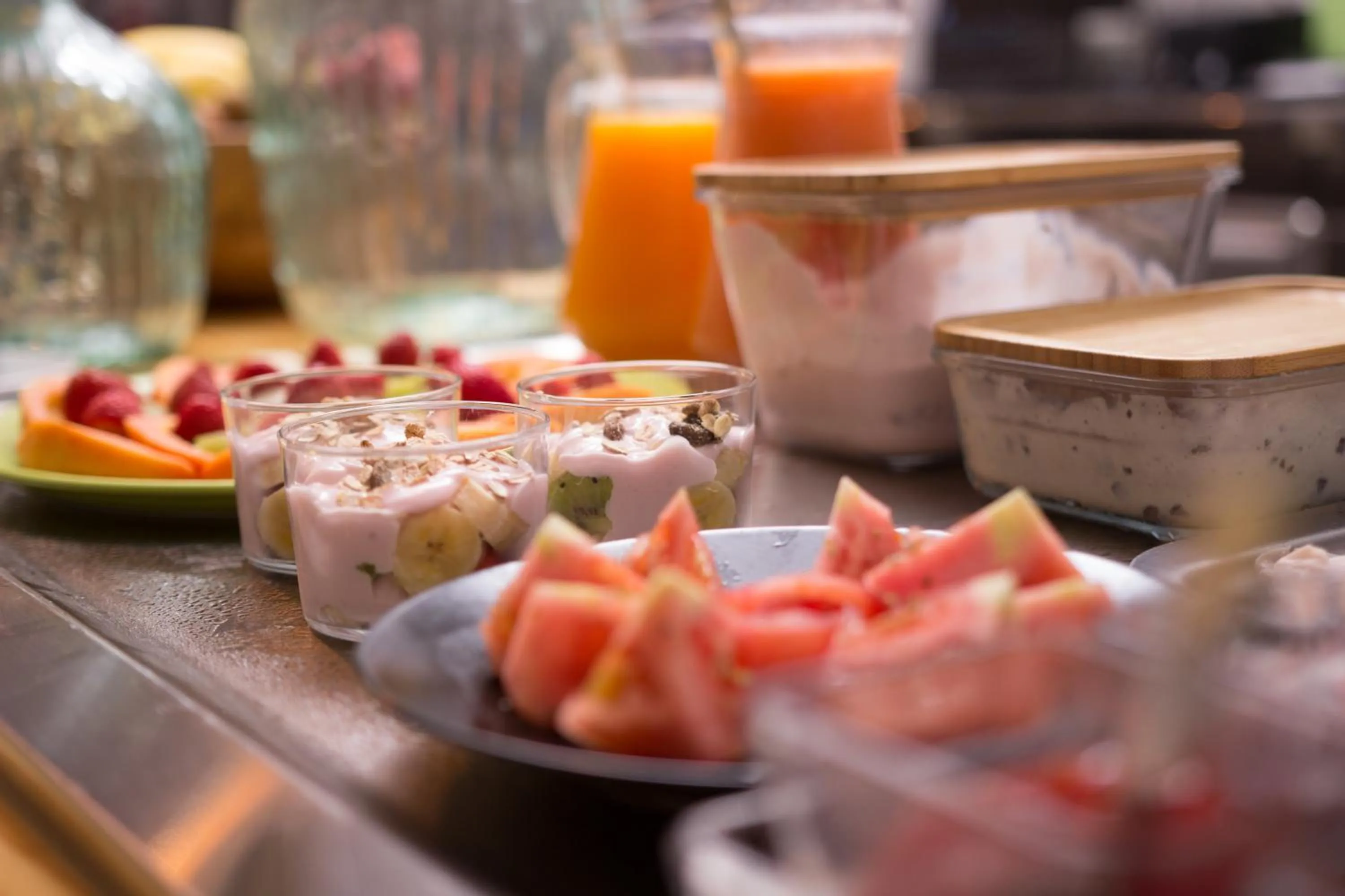 Buffet breakfast in Apartamentos Adjovimar