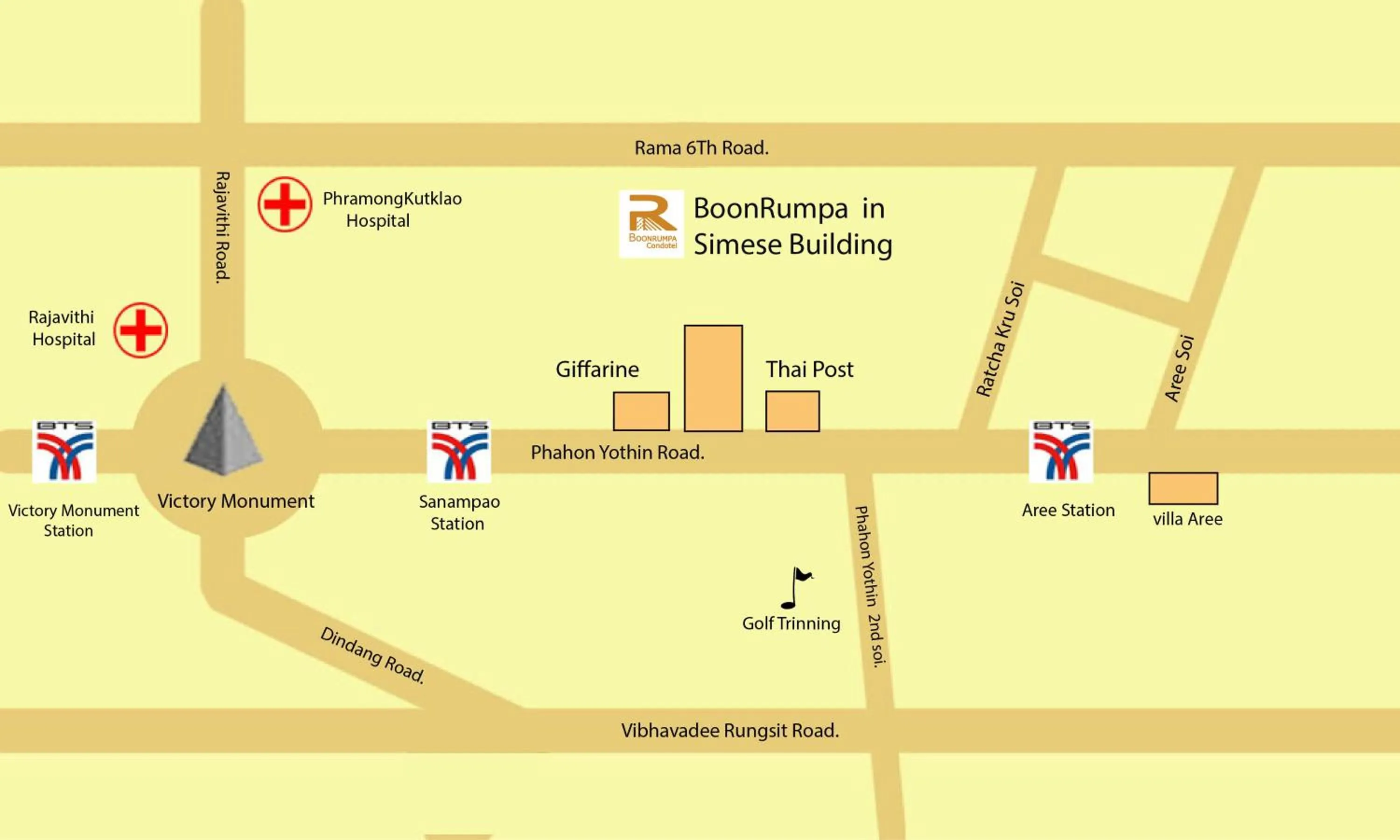 Location in BoonRumpa Accommodation