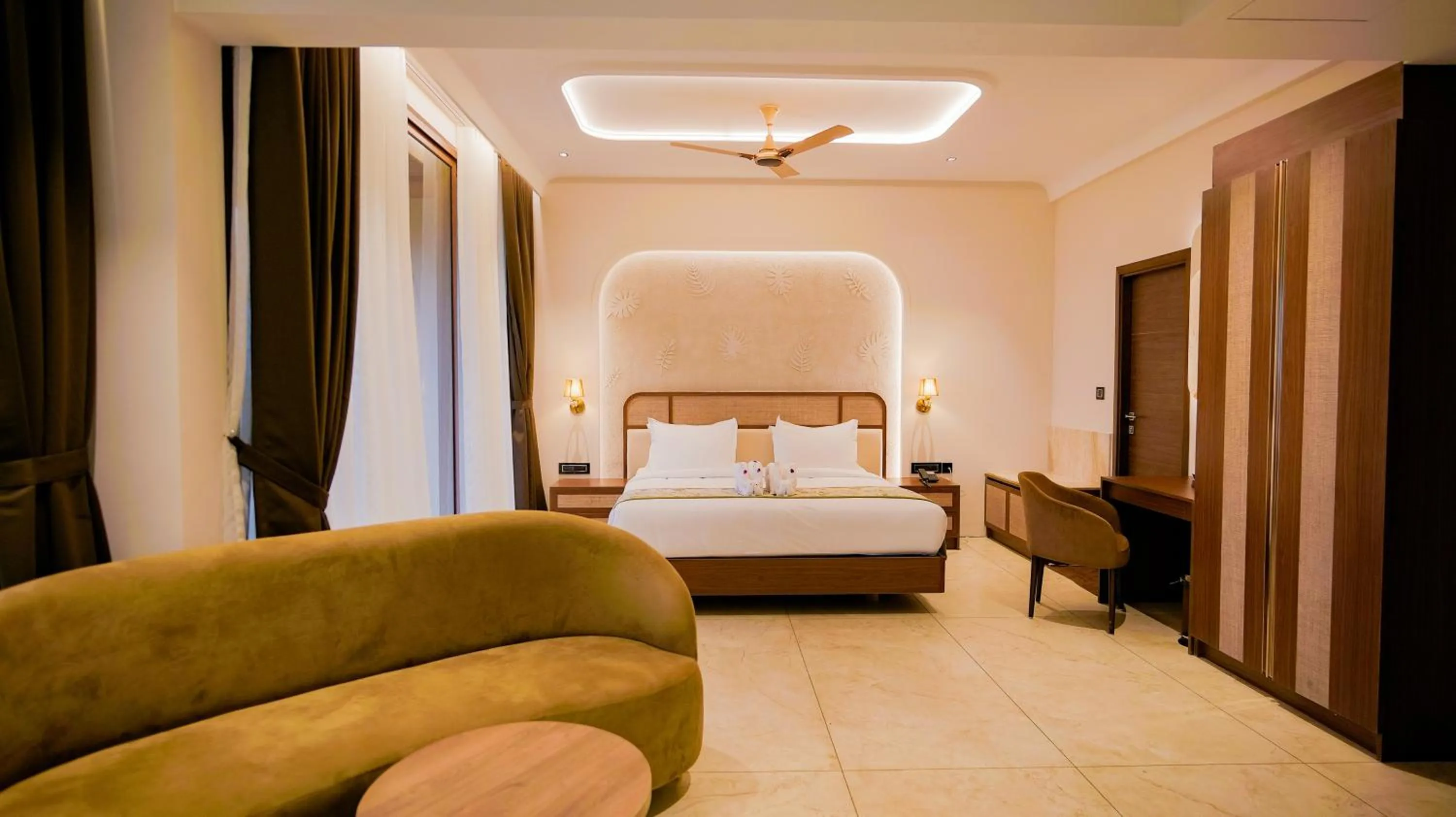 Bed in Palette Hill View Resorts Vagamon