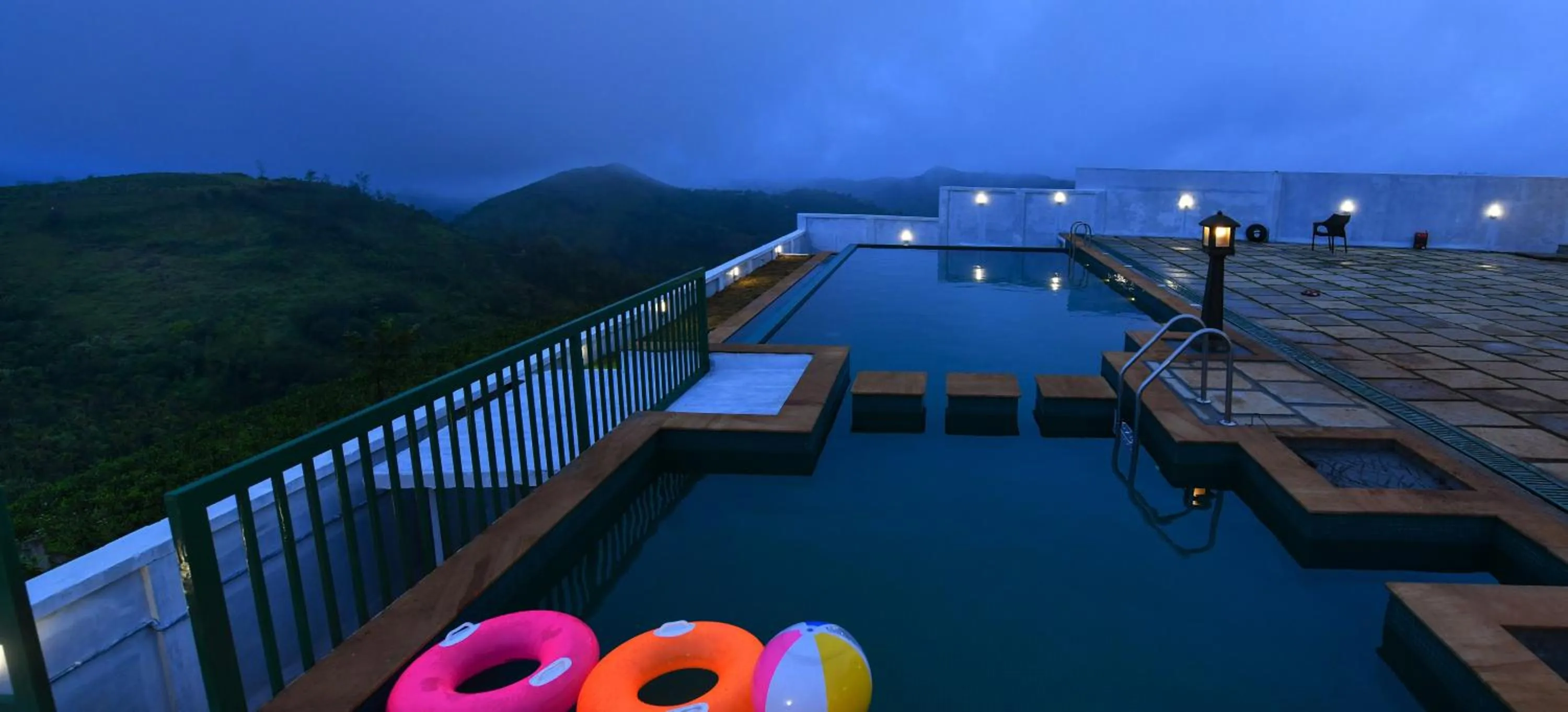 Swimming pool in Palette Hill View Resorts Vagamon