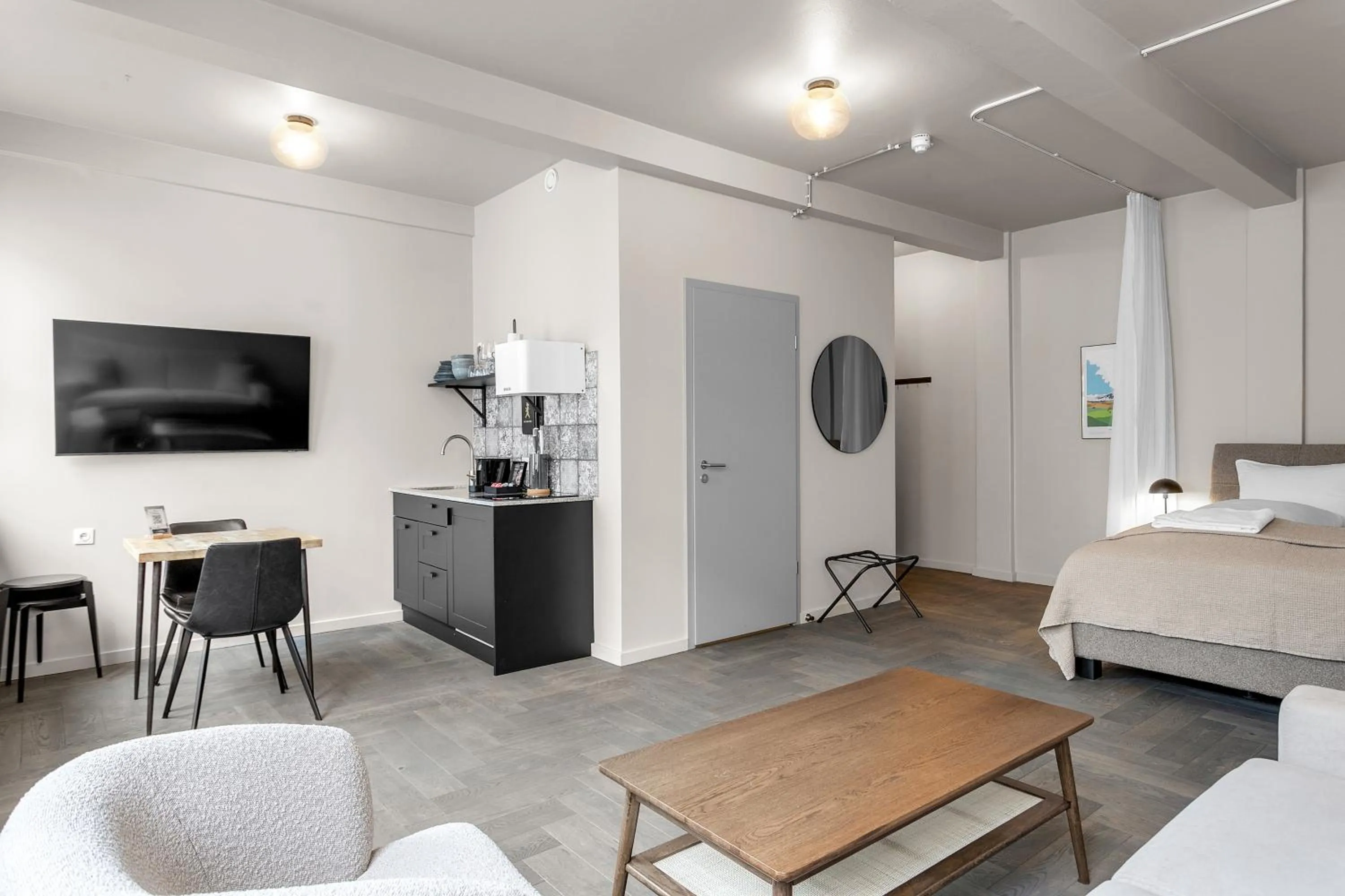 Bed in The Swan House by Heimaleiga