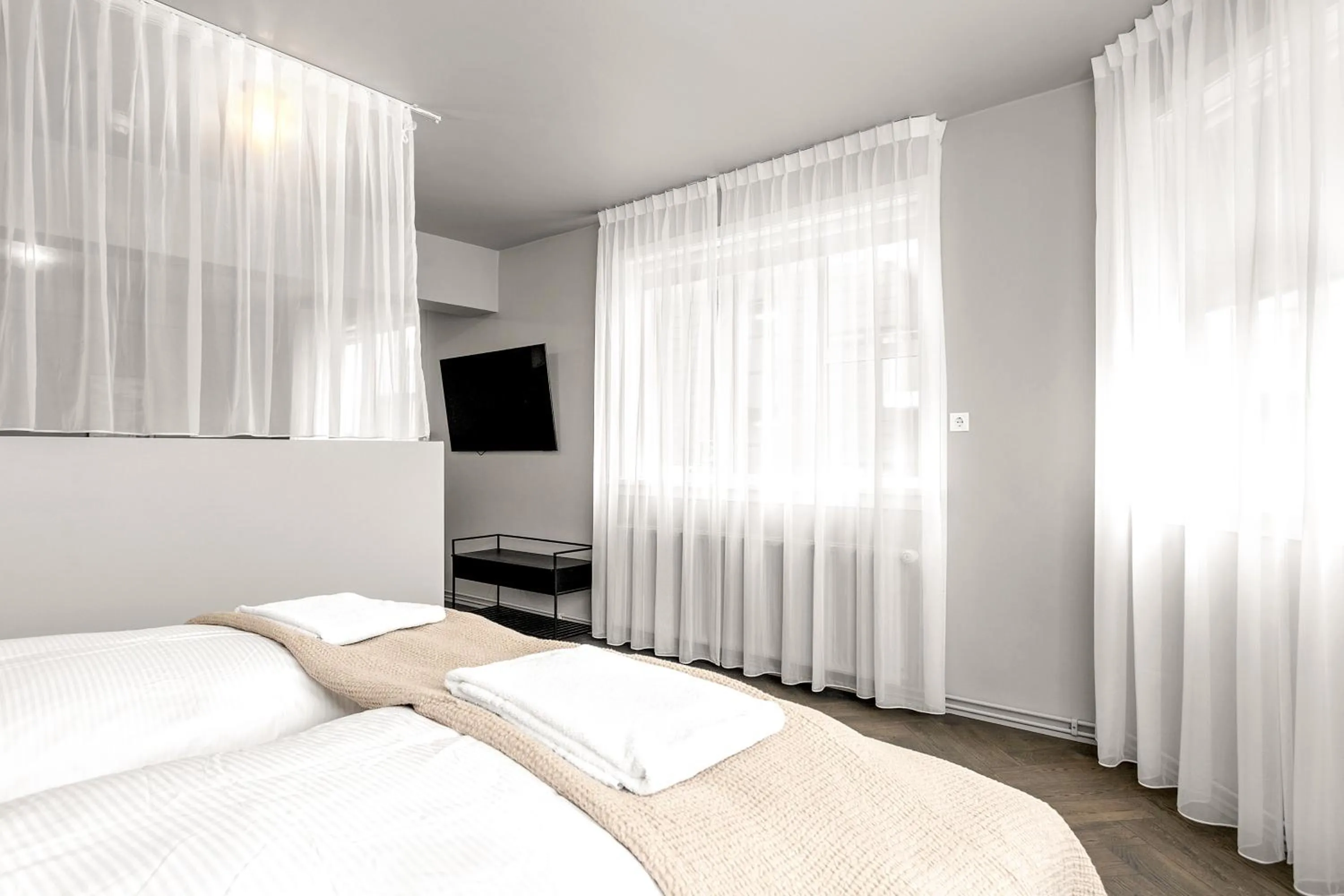 Bed in The Swan House by Heimaleiga