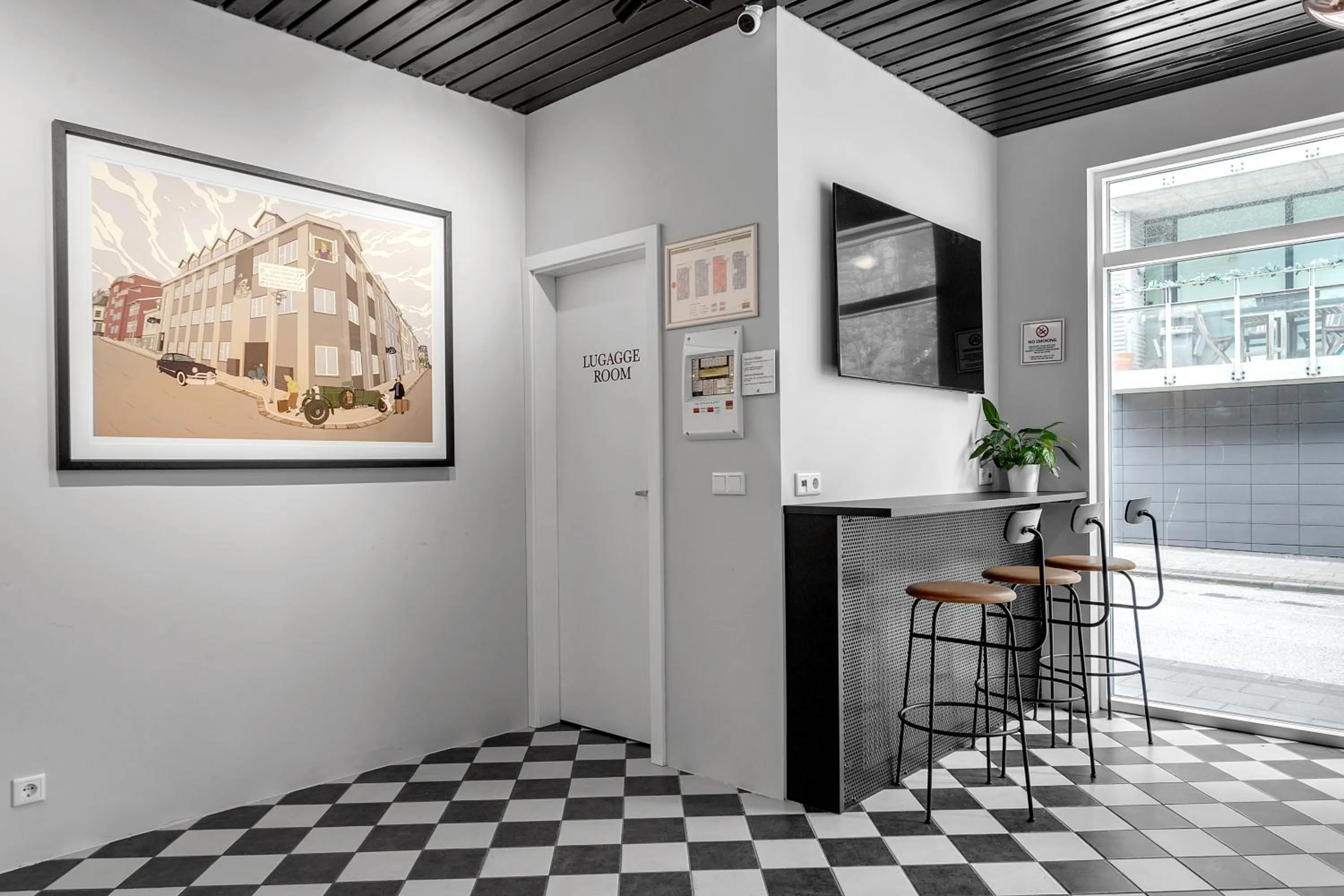 Lobby or reception in The Swan House by Heimaleiga