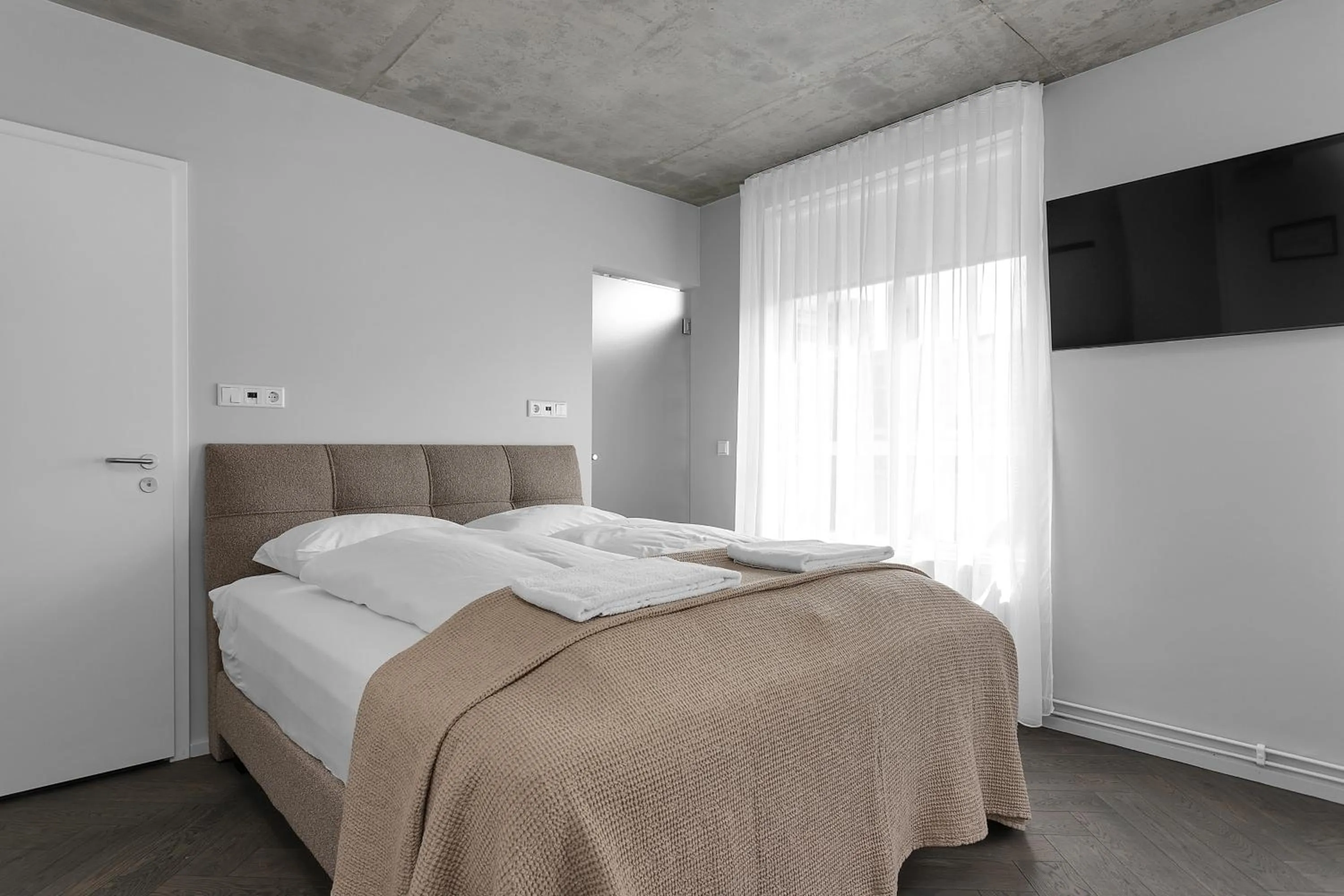 Bed in The Swan House by Heimaleiga