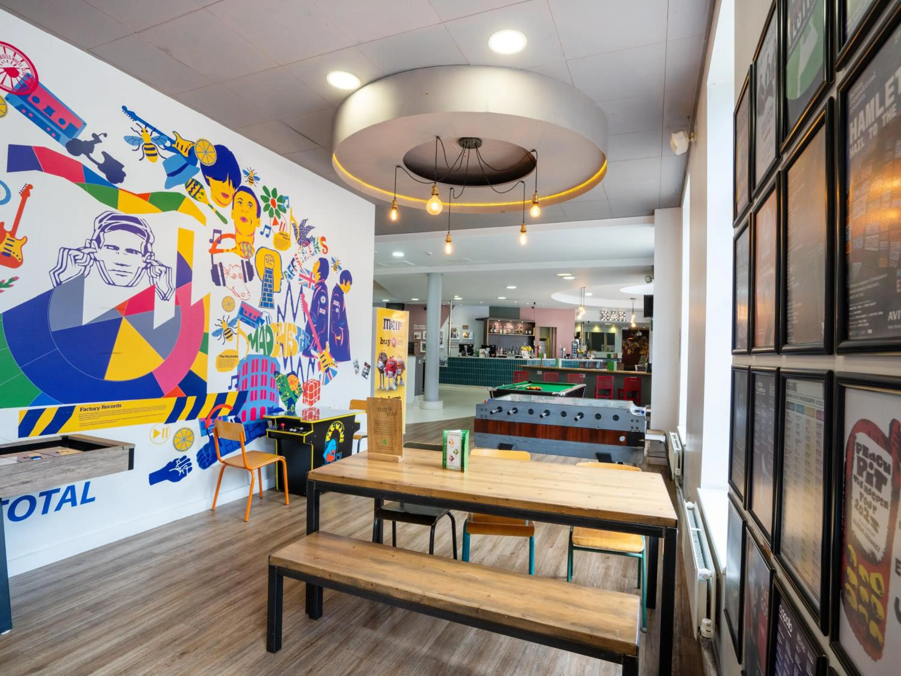 Game Room in YHA Manchester
