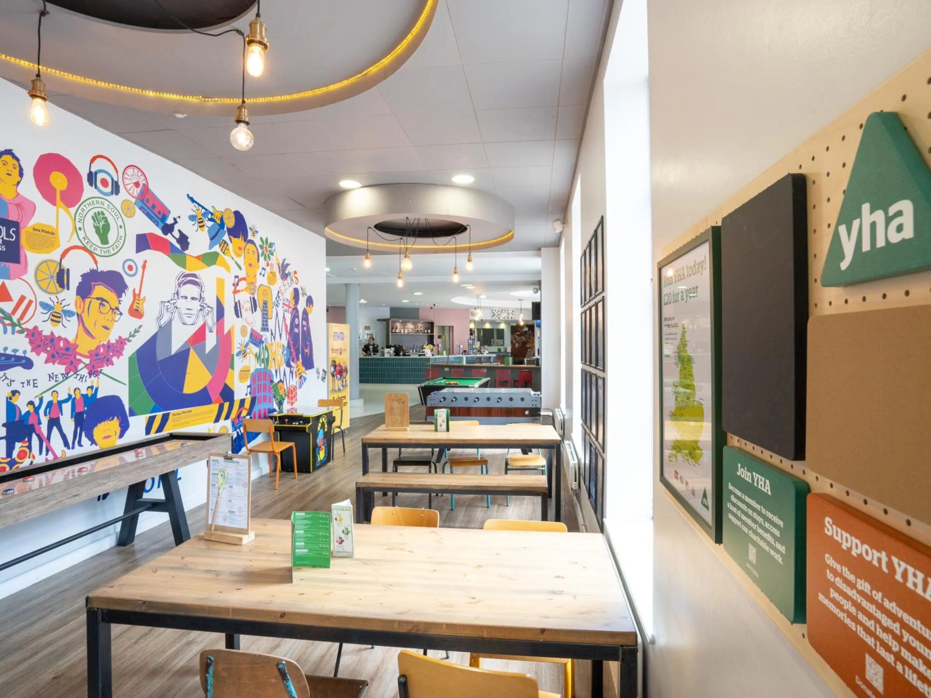 Game Room in YHA Manchester