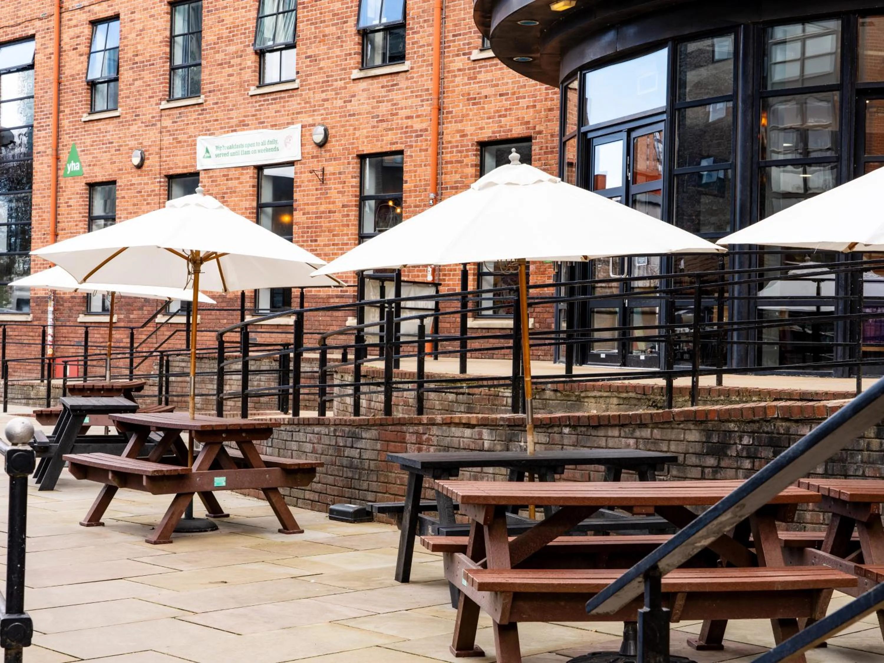 Patio in YHA Manchester
