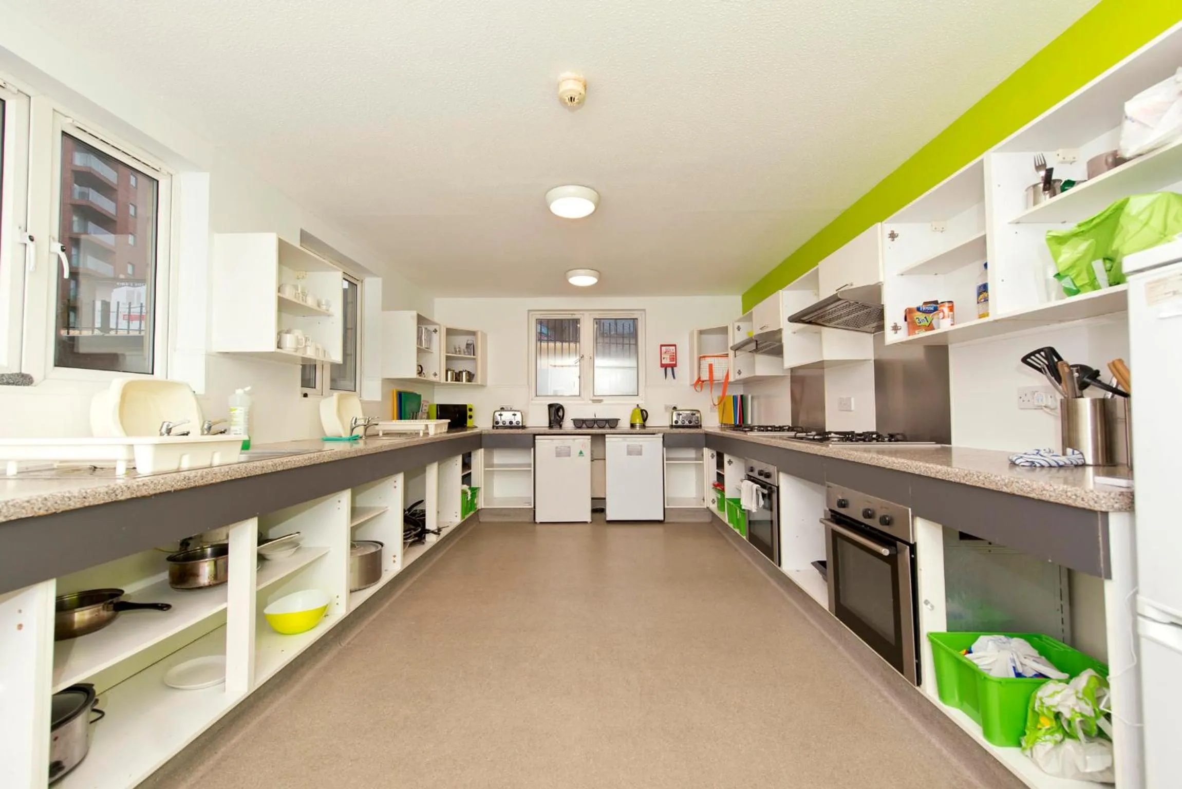 Communal kitchen in YHA Liverpool Albert Dock