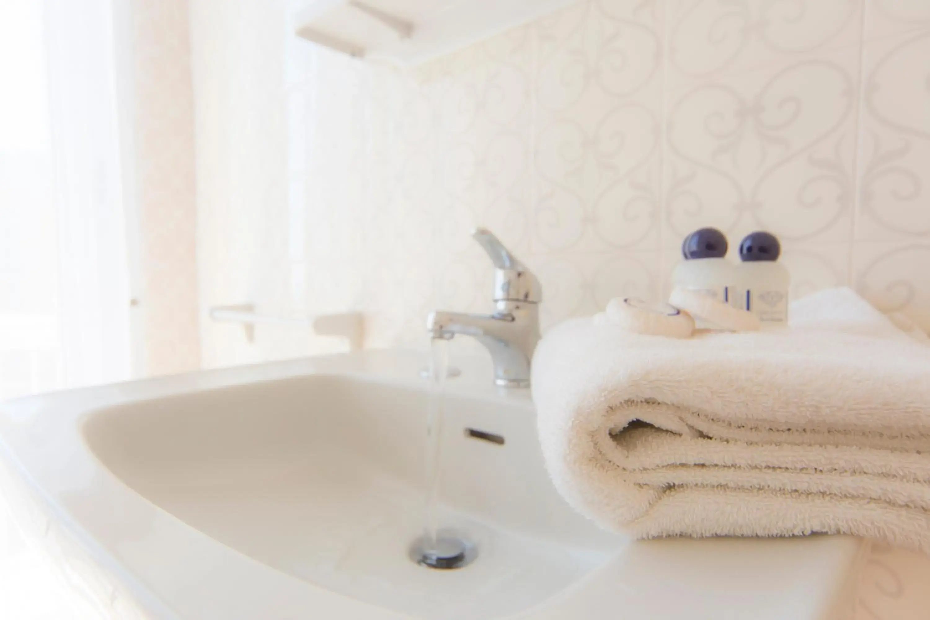 Decorative detail, Bathroom in Hotel Adler