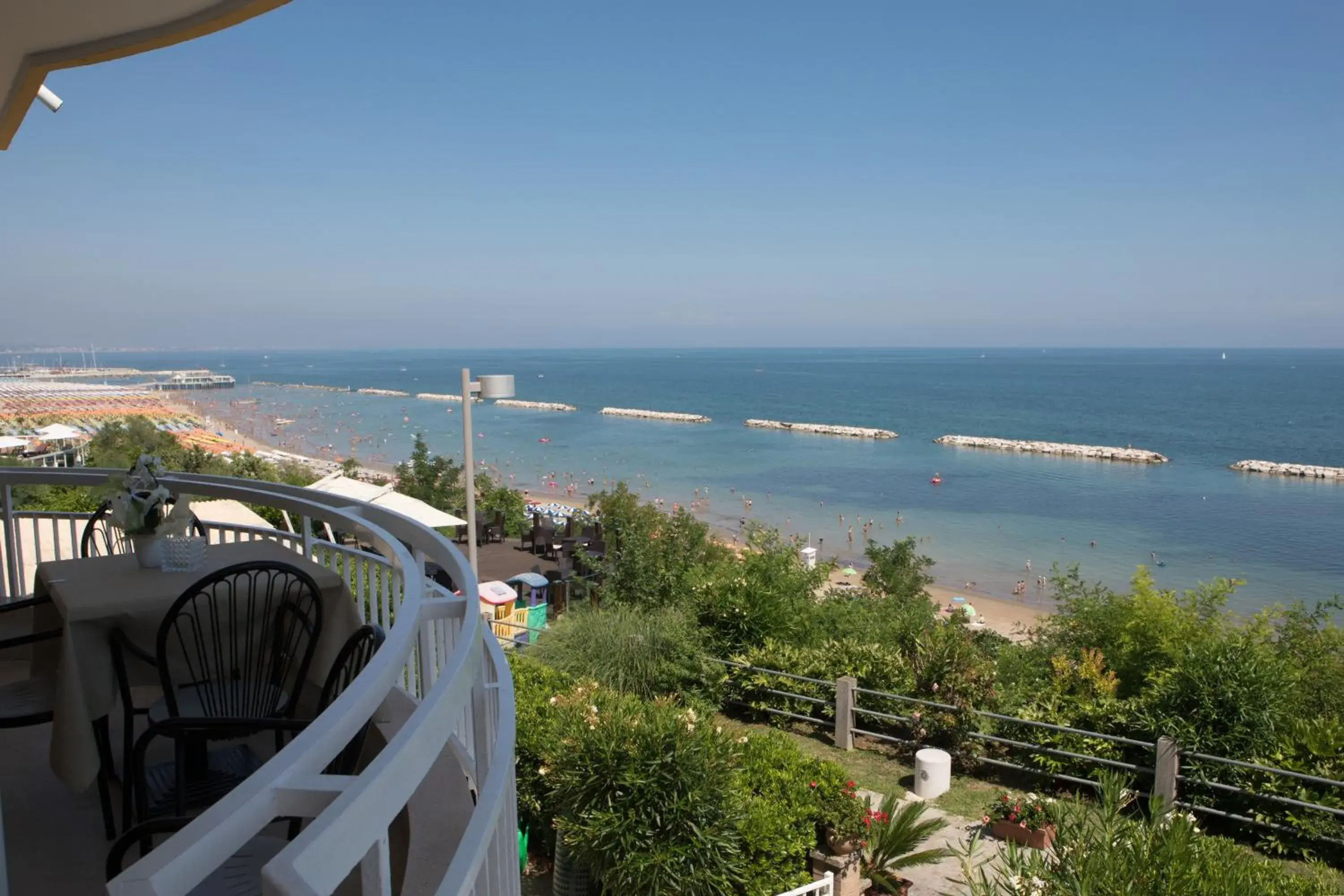 Balcony/Terrace, Sea View in Hotel Adler