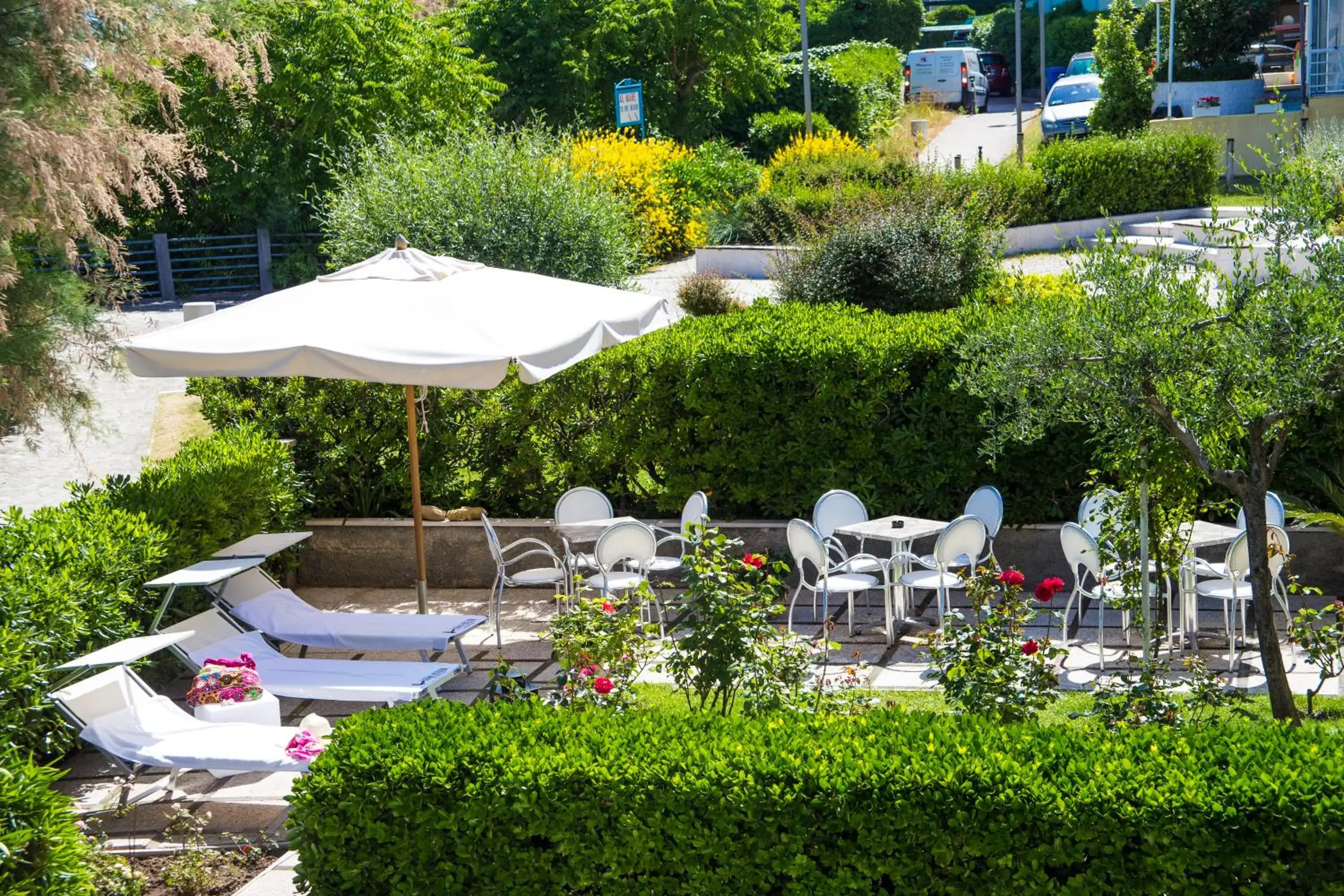 Patio in Hotel Adler