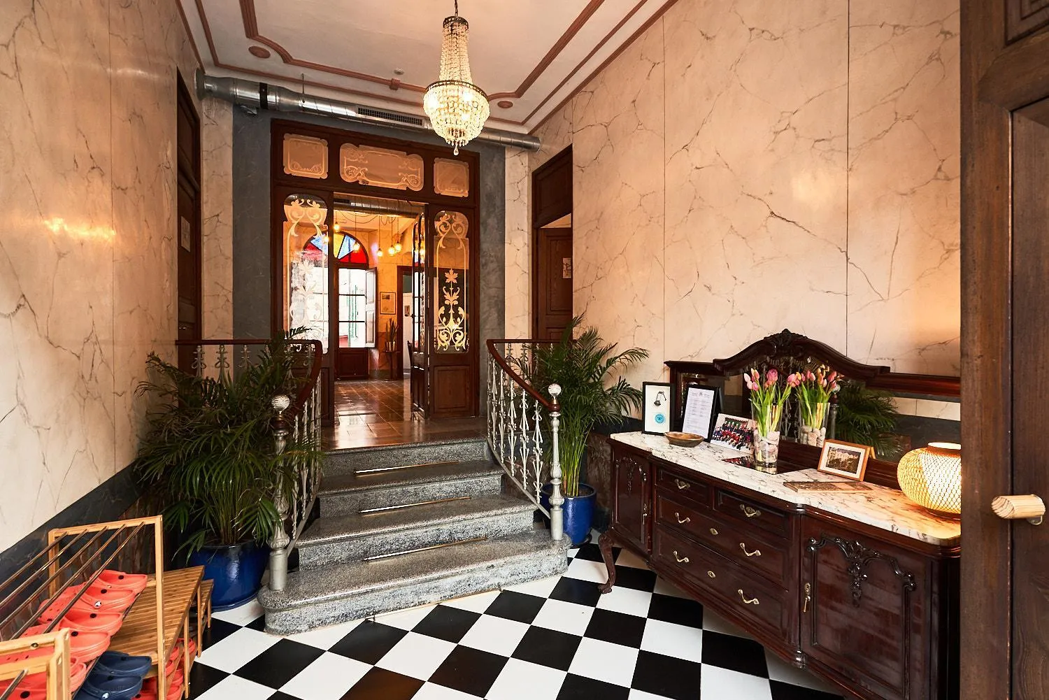 Lobby or reception in Hostel Sóller