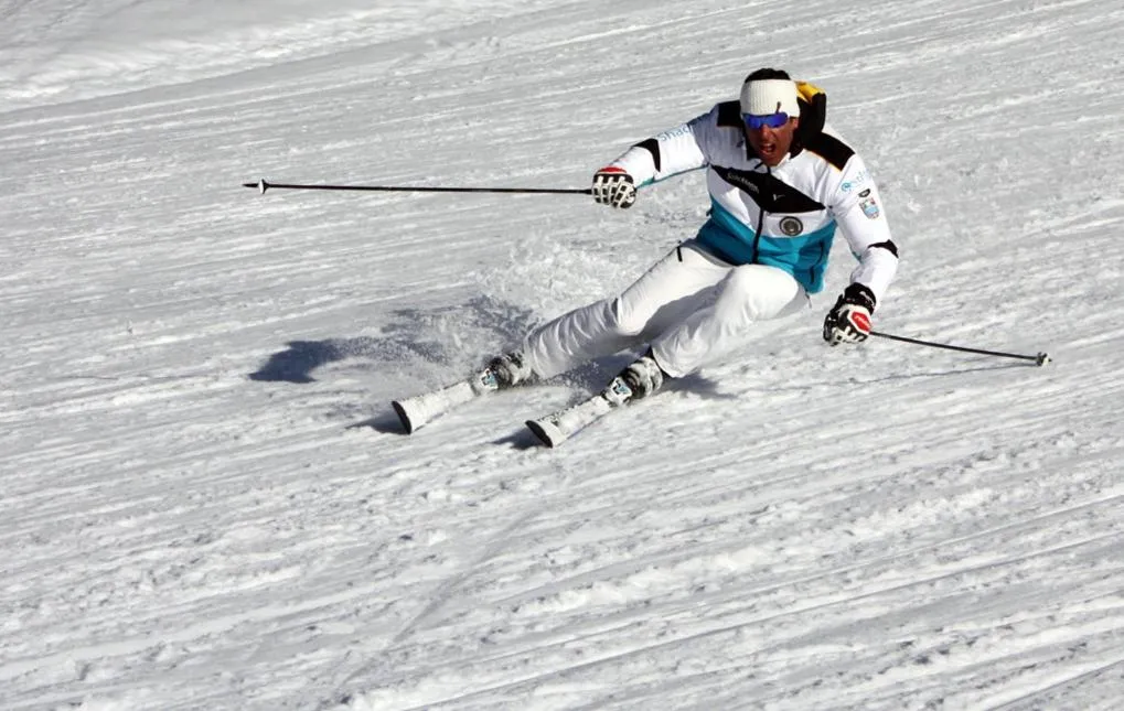 Skiing in Shackleton Chalet