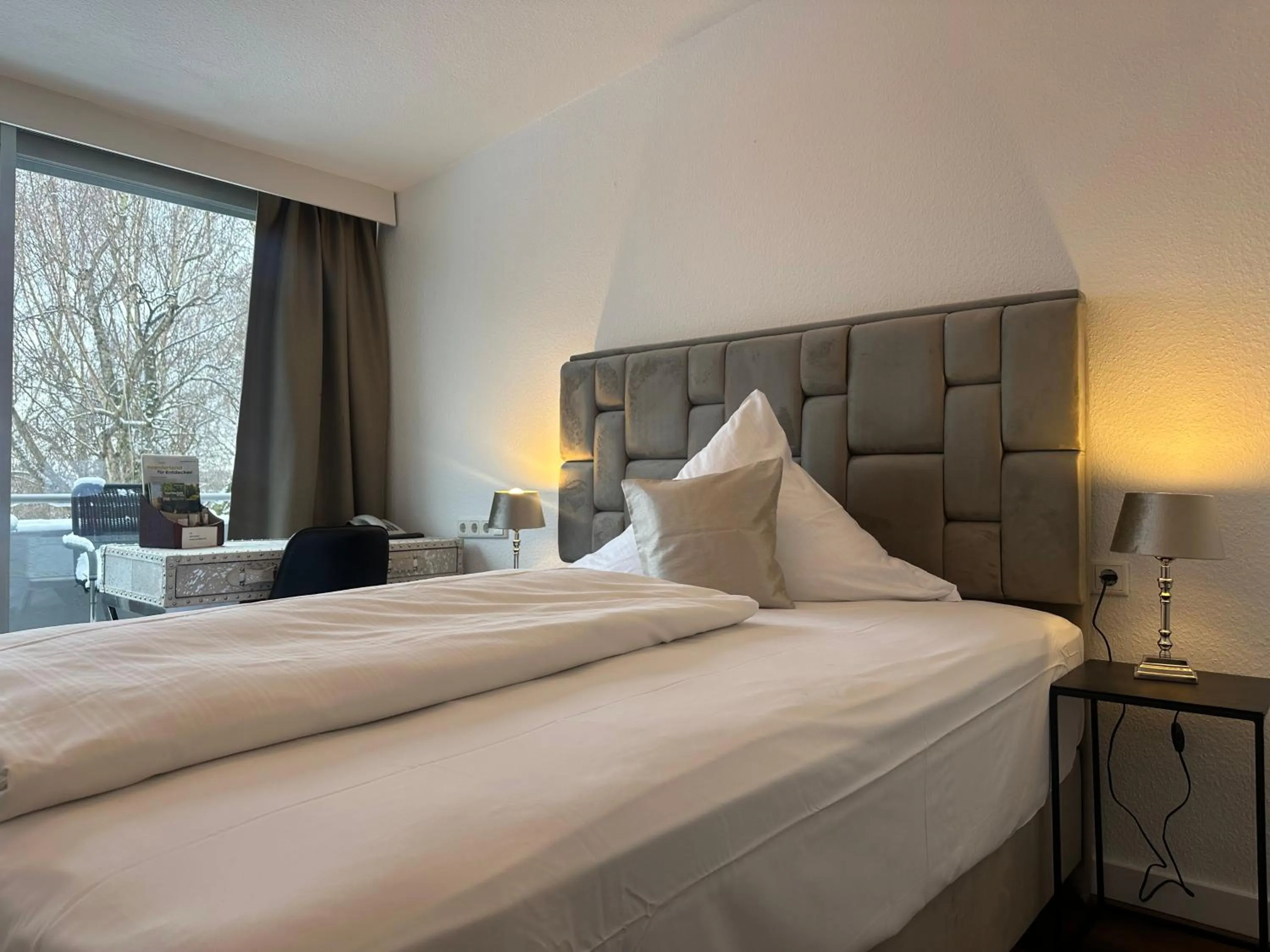 Bed in Hotel Unterfeldhaus