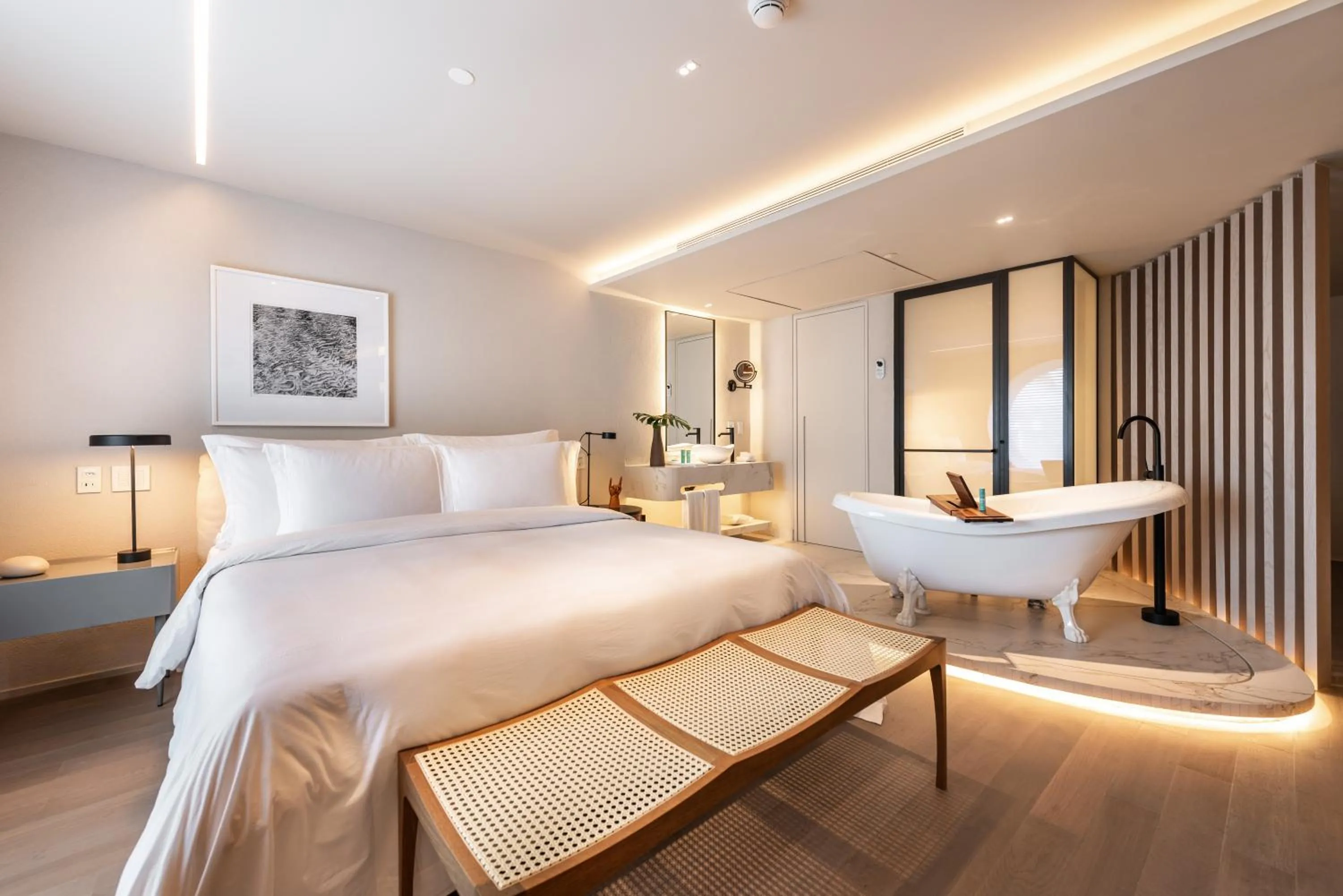 Bedroom, Bed in Hotel Unique