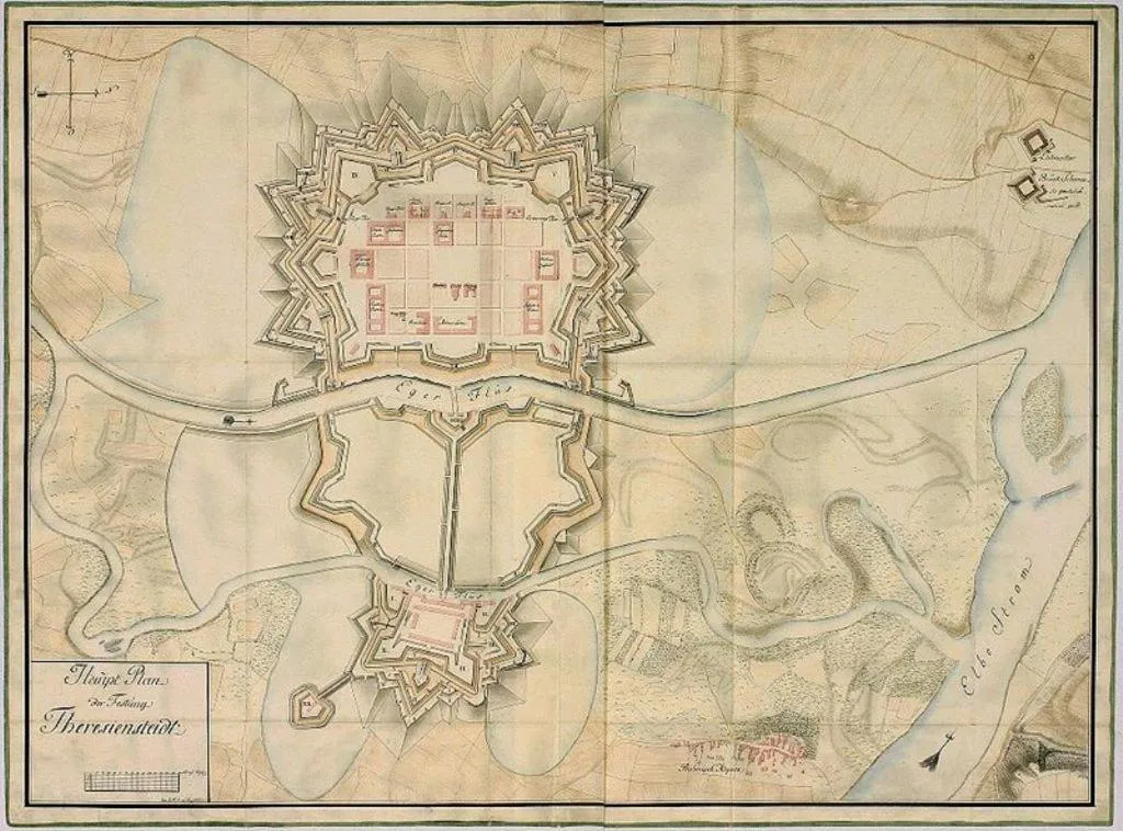 Decorative detail in Parkhotel Terezín