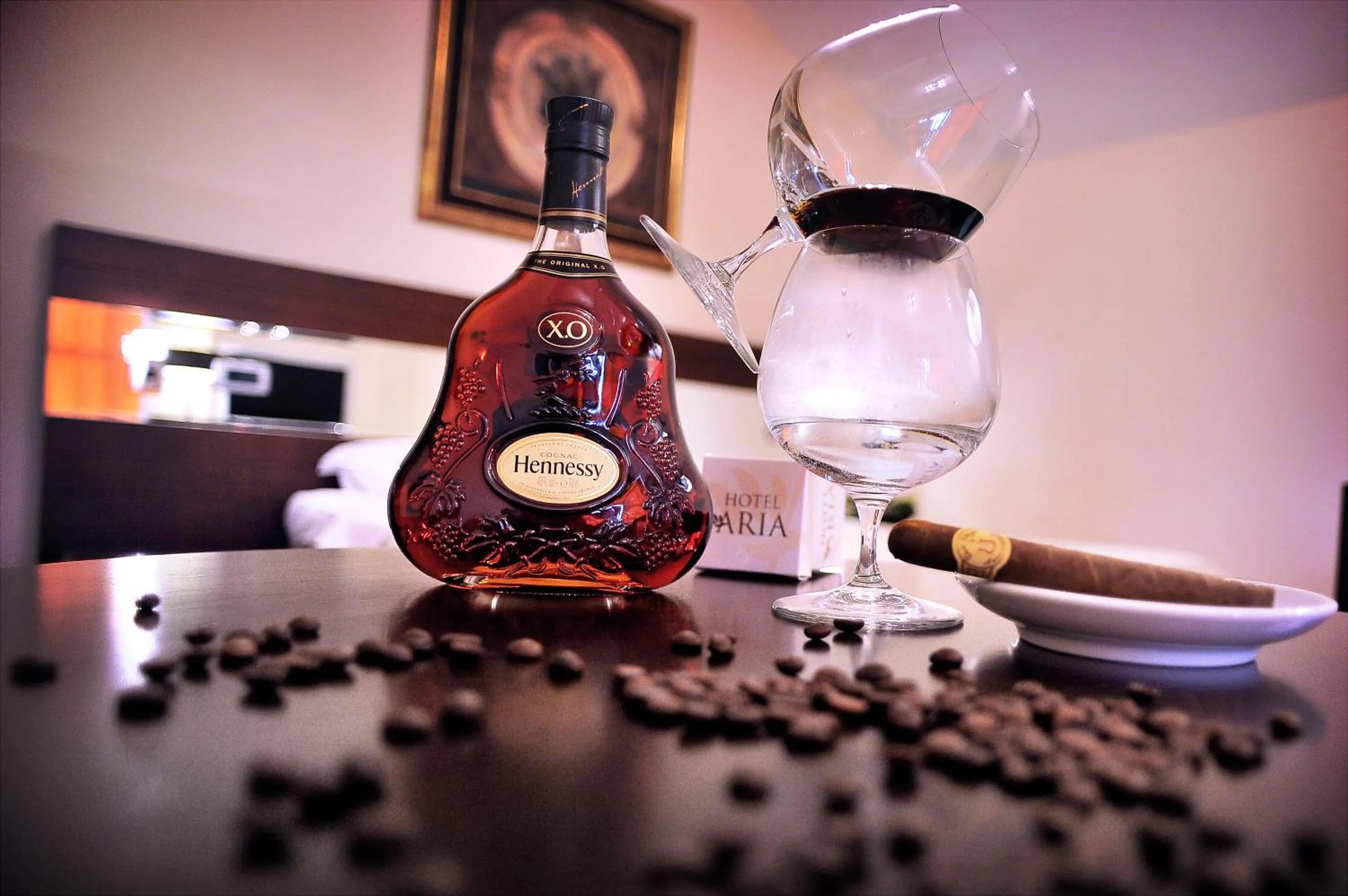 Decorative detail in Hotel Aria