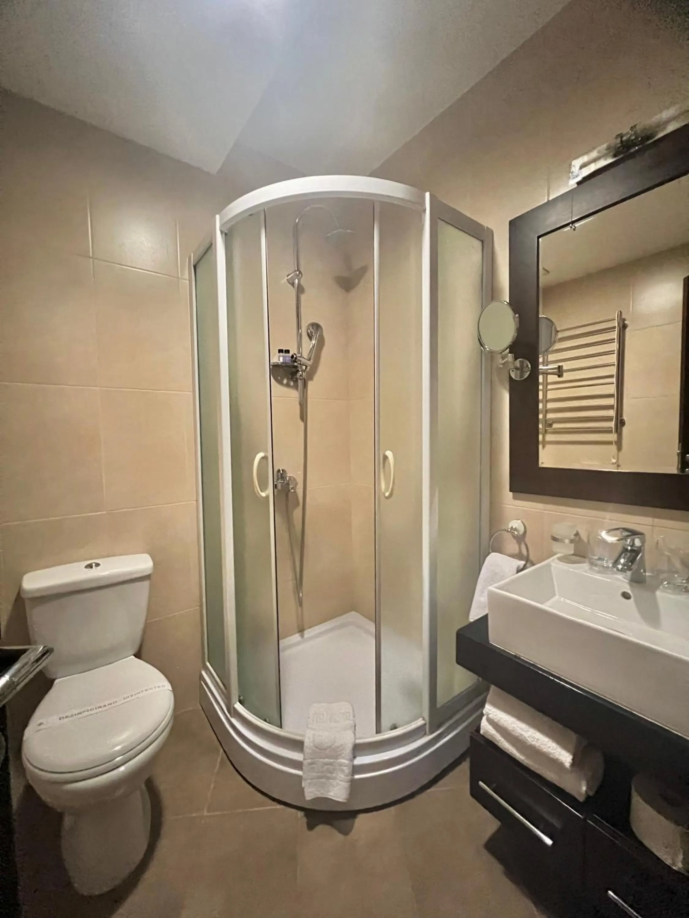 Shower in Hotel Aria