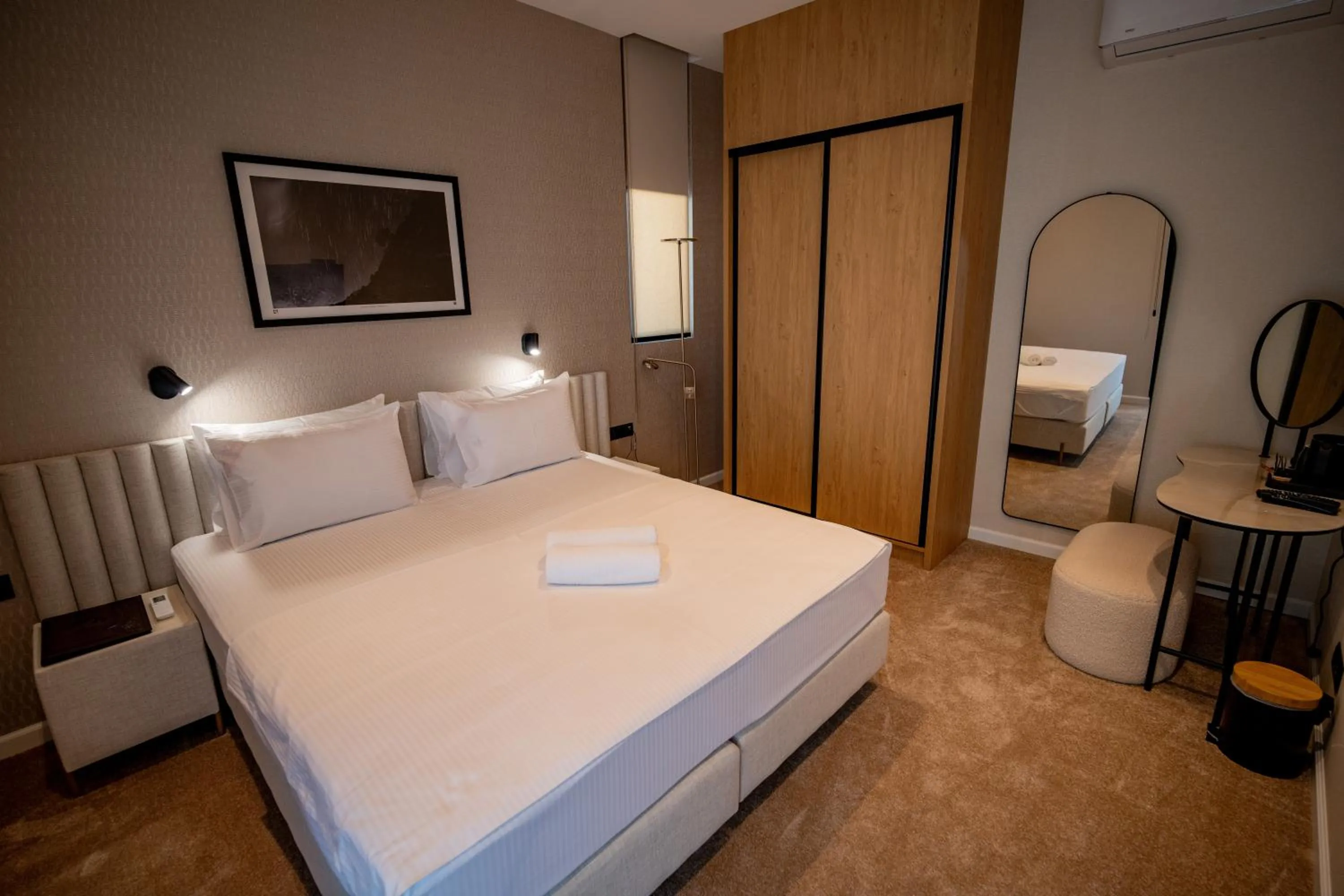 Bed in Hotel Aria