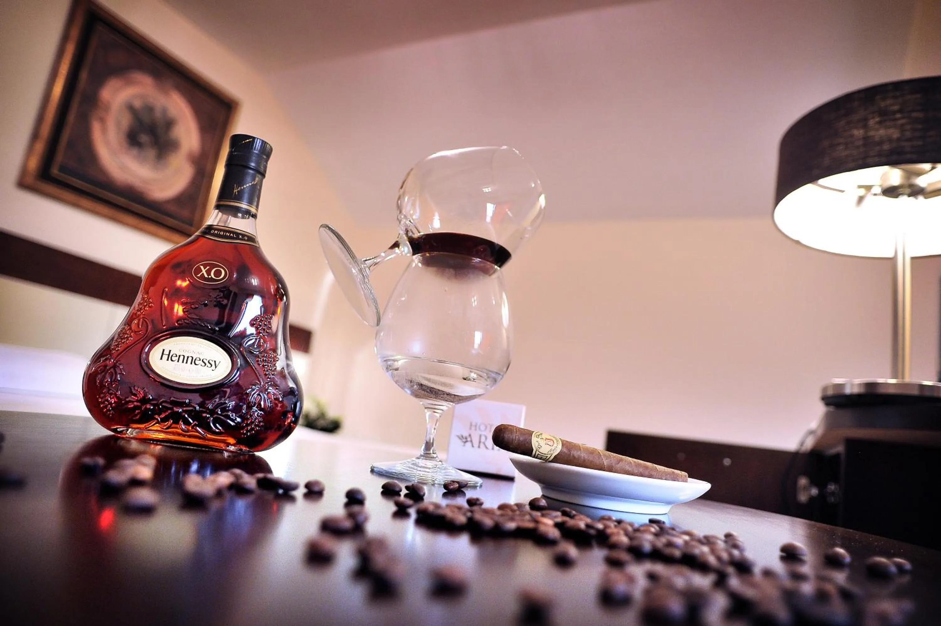 Decorative detail in Hotel Aria