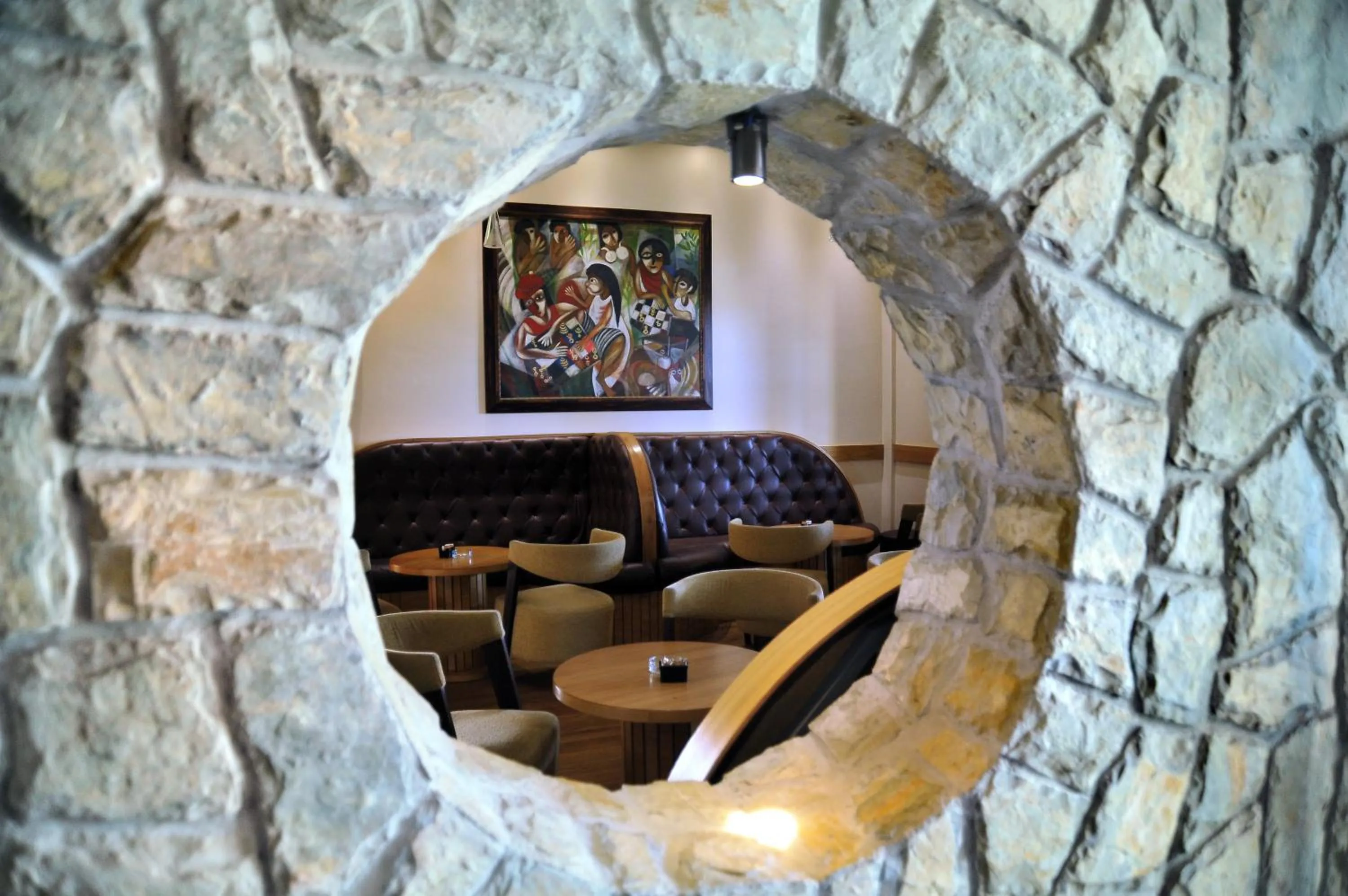 Decorative detail in Hotel Aria