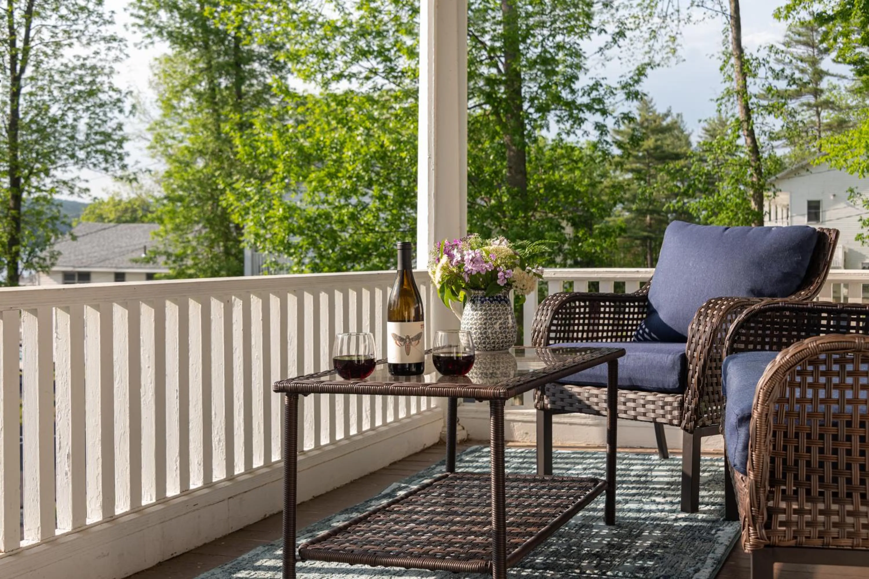 Balcony/Terrace in Lake Bomoseen Lodge