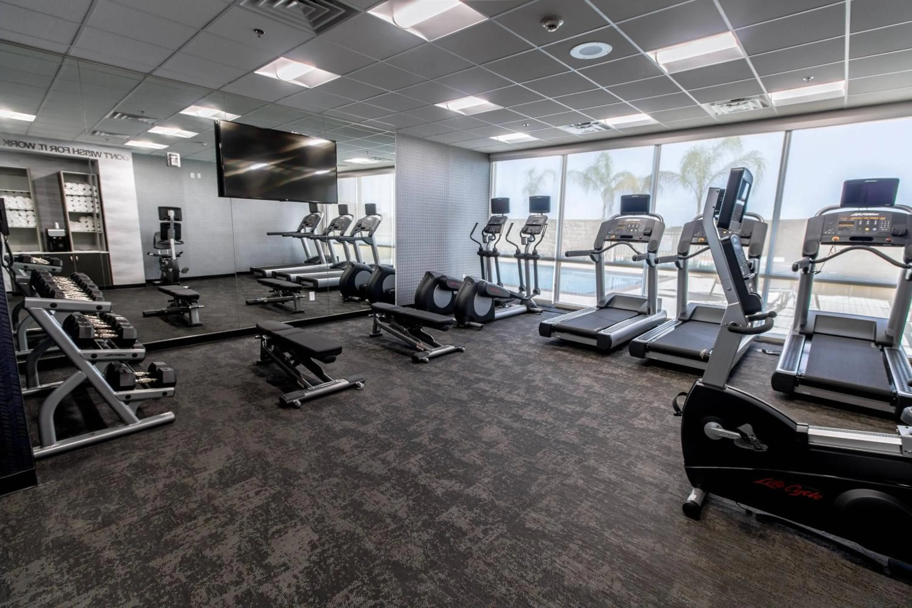 Fitness centre/facilities in Fairfield Inn & Suites by Marriott Brownsville North