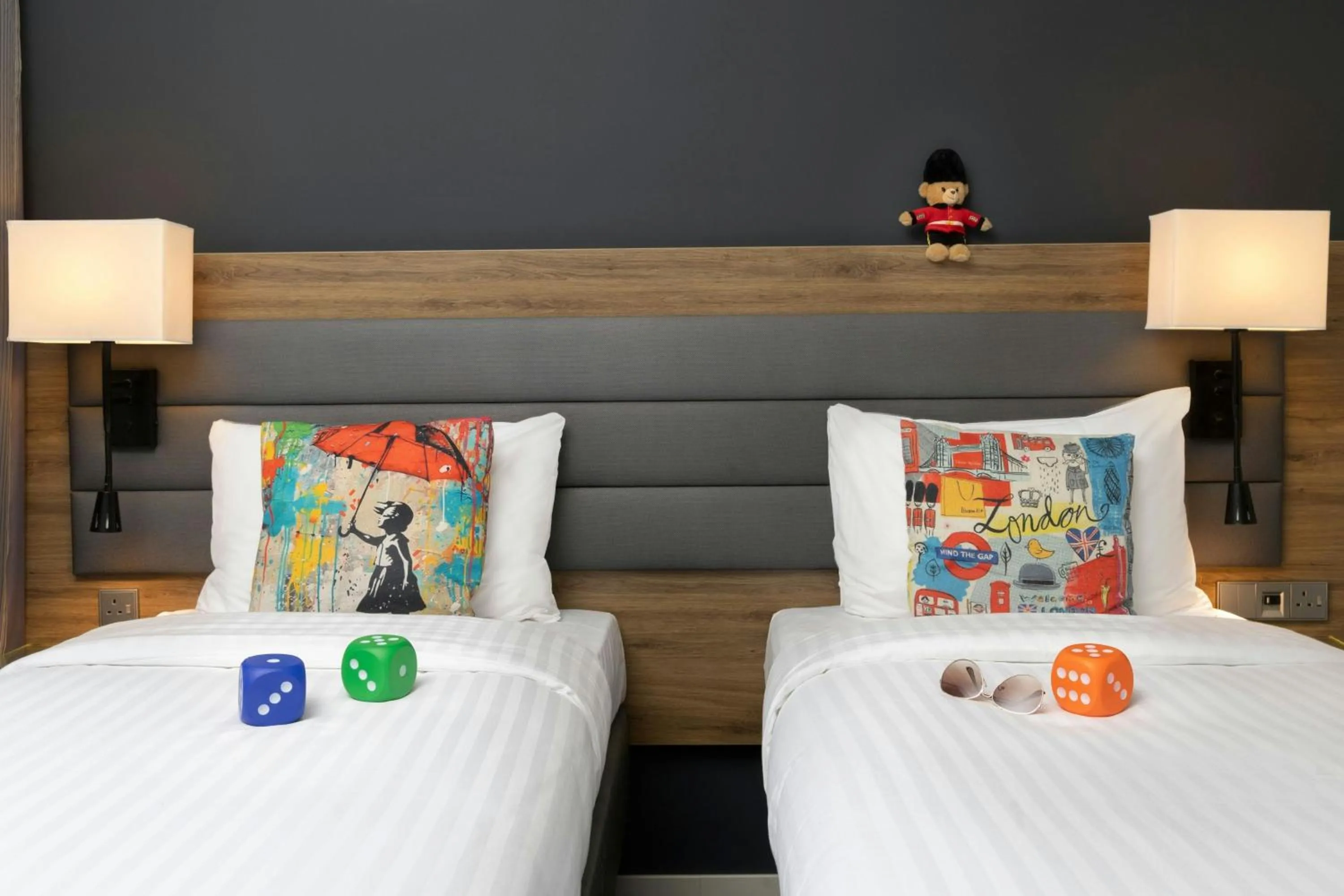 Photo of the whole room, Bed in Moxy London Heathrow Airport